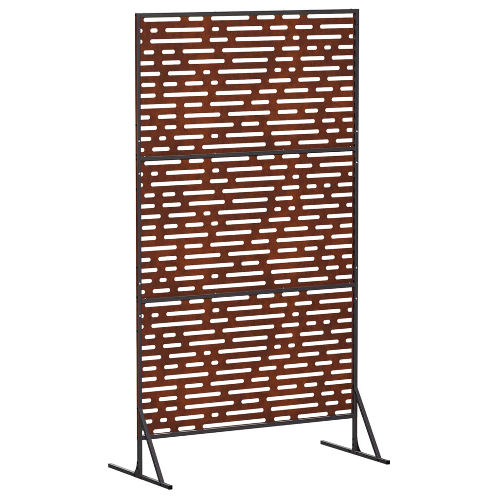 vidaXL Ekran prywatności 100 x 50 x 180 cm Stal kortenowska Rdzawy