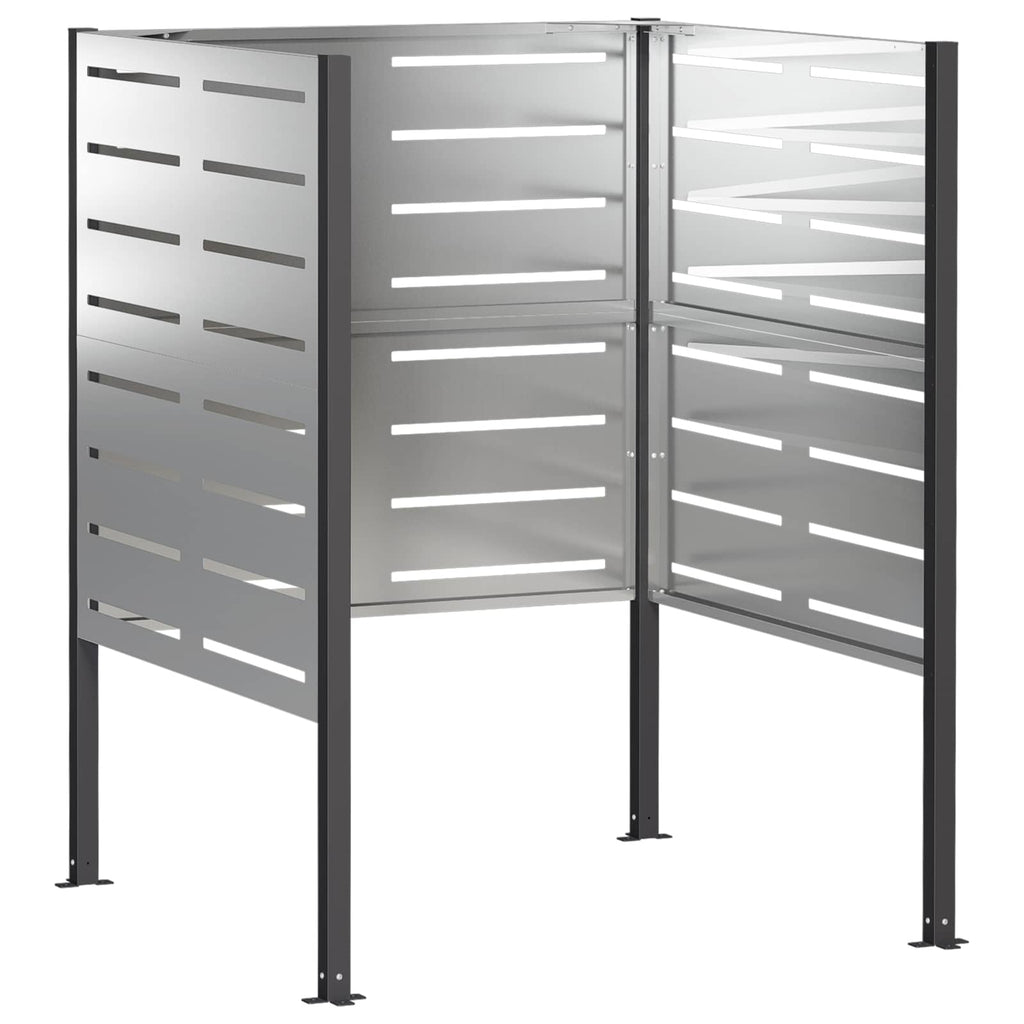 vidaXL Ekran na kosz na śmieci 85 x 85 x 113 cm Stal ocynkowana