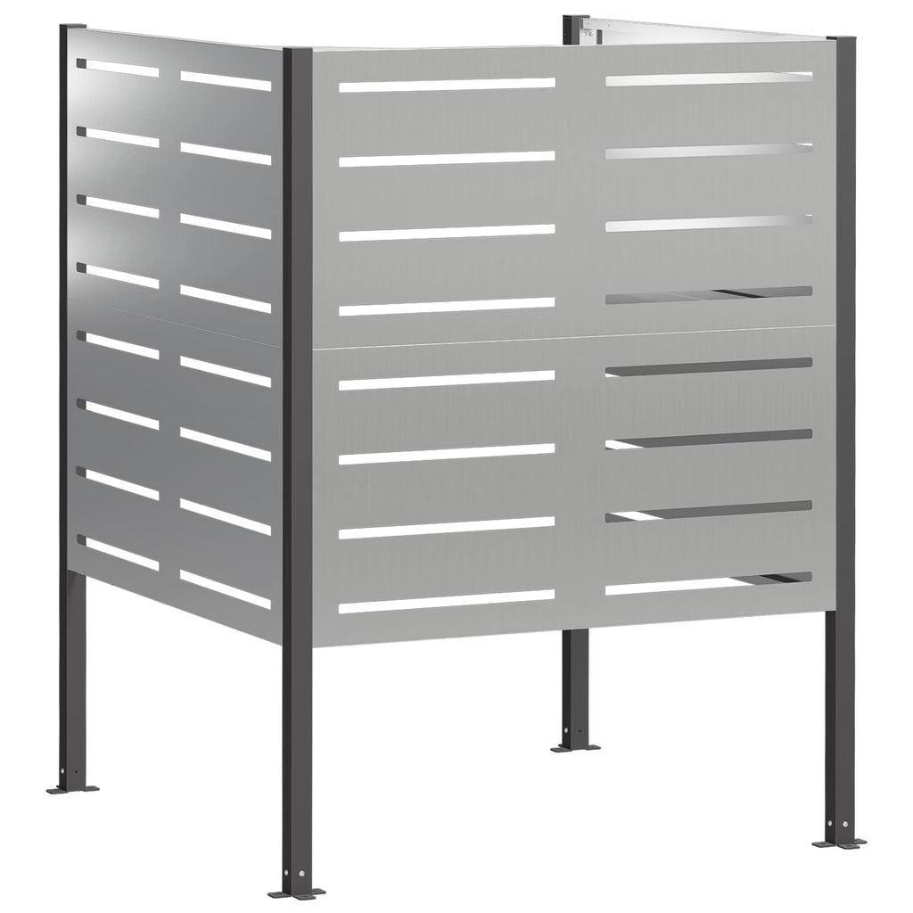 vidaXL Ekran na kosz na śmieci 85 x 85 x 113 cm Stal ocynkowana
