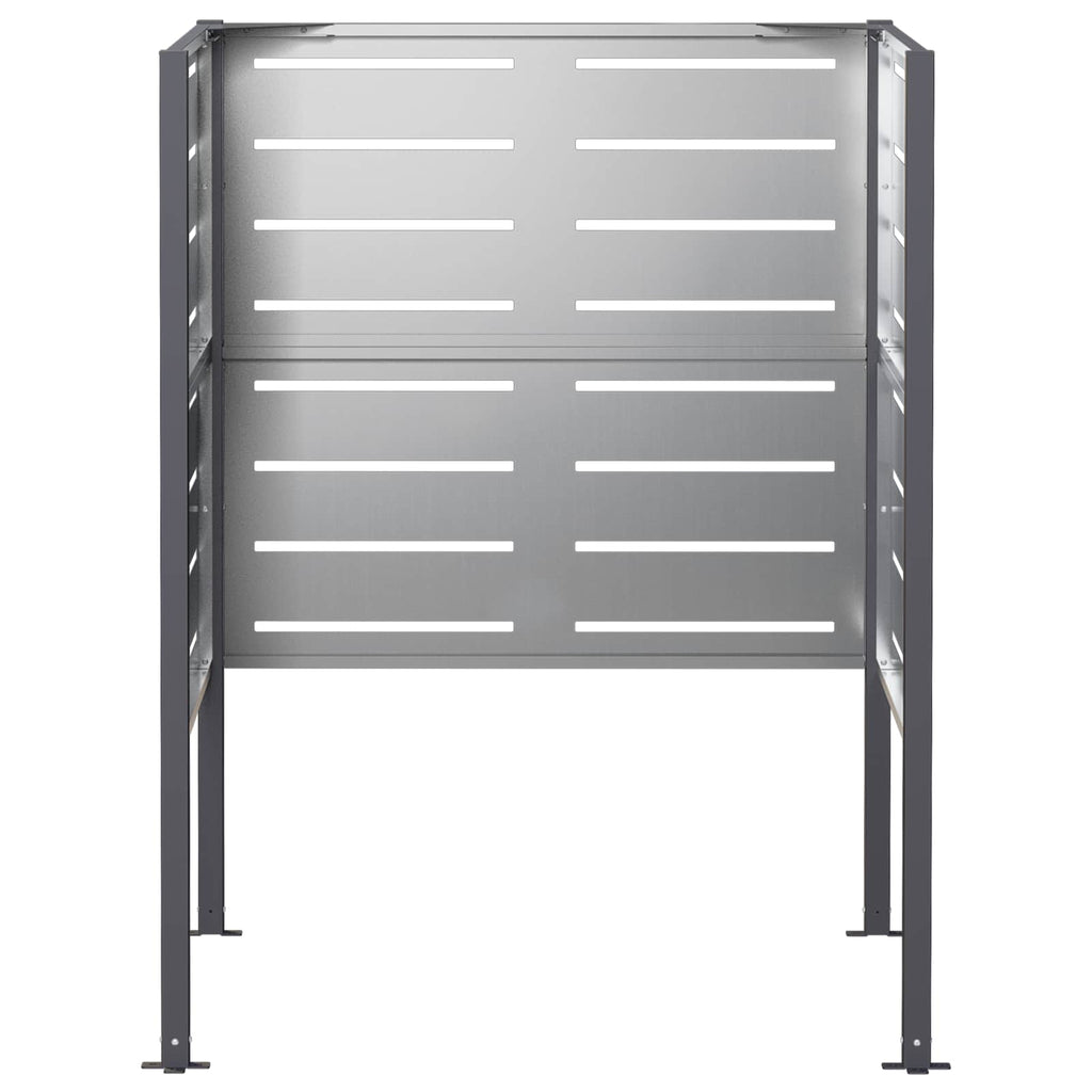 vidaXL Ekran na kosz na śmieci 85 x 85 x 113 cm Stal ocynkowana