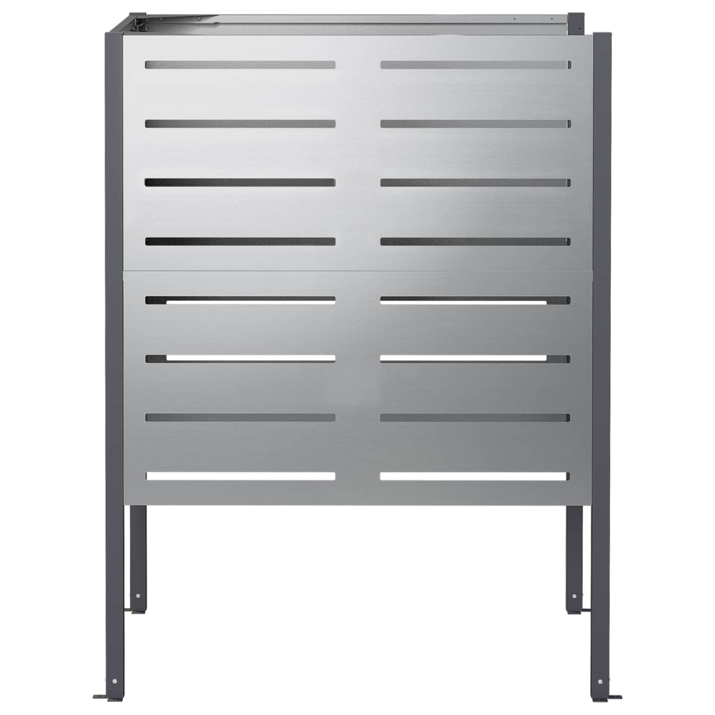 vidaXL Ekran na kosz na śmieci 85 x 85 x 113 cm Stal ocynkowana