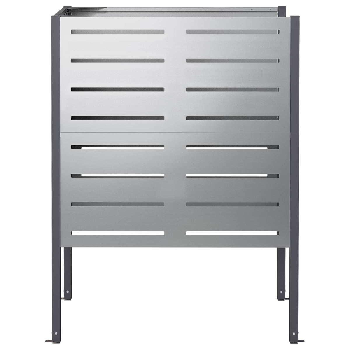 vidaXL Ekran na kosz na śmieci 85 x 85 x 113 cm Stal ocynkowana