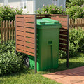 vidaXL Ekran na kosz na śmieci 85 x 85 x 113 cm Stal kortenowska