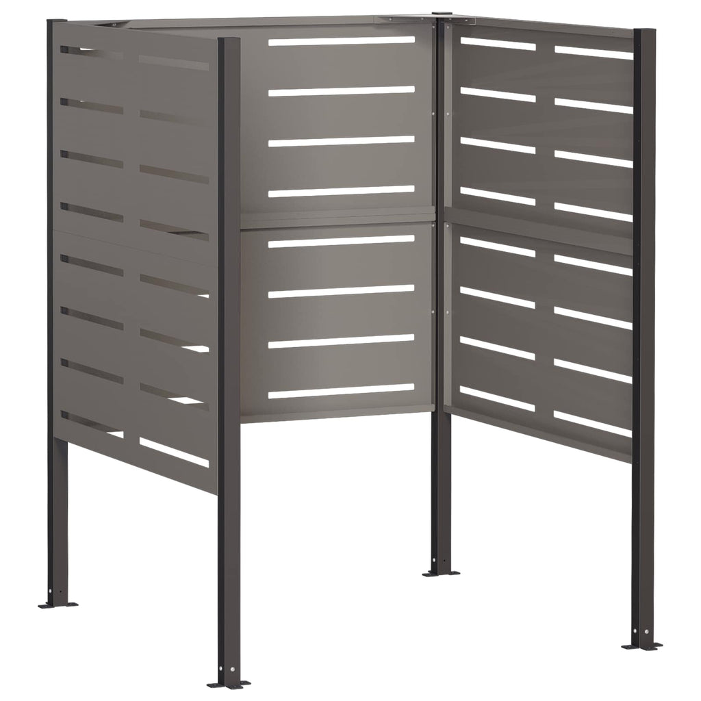 vidaXL Ekran na kosz na śmieci 85 x 85 x 113 cm Stal kortenowska