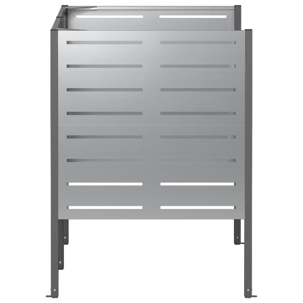 vidaXL Ekran na kosz na śmieci 167 x 85 x 113 cm Stal ocynkowana