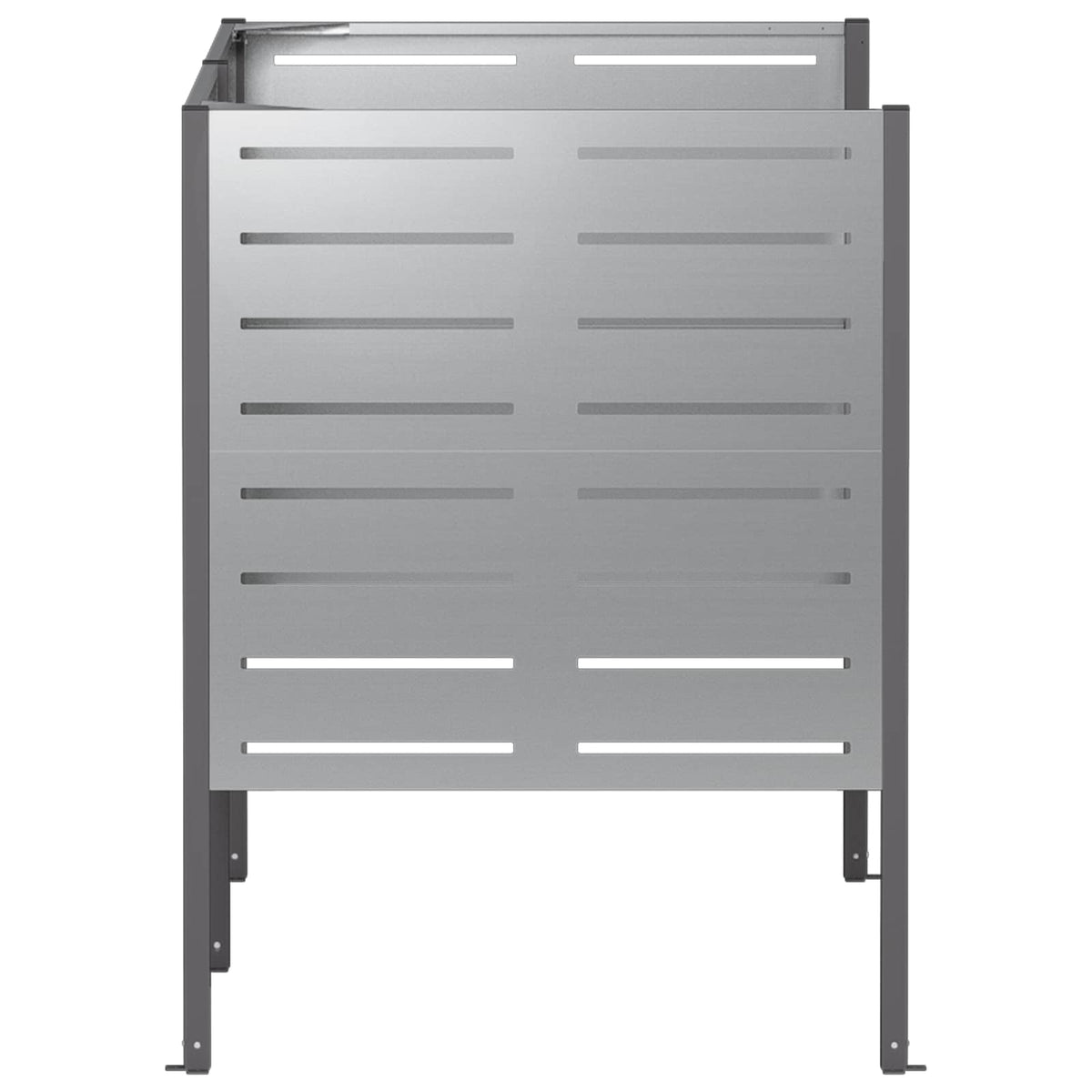 vidaXL Ekran na kosz na śmieci 167 x 85 x 113 cm Stal ocynkowana