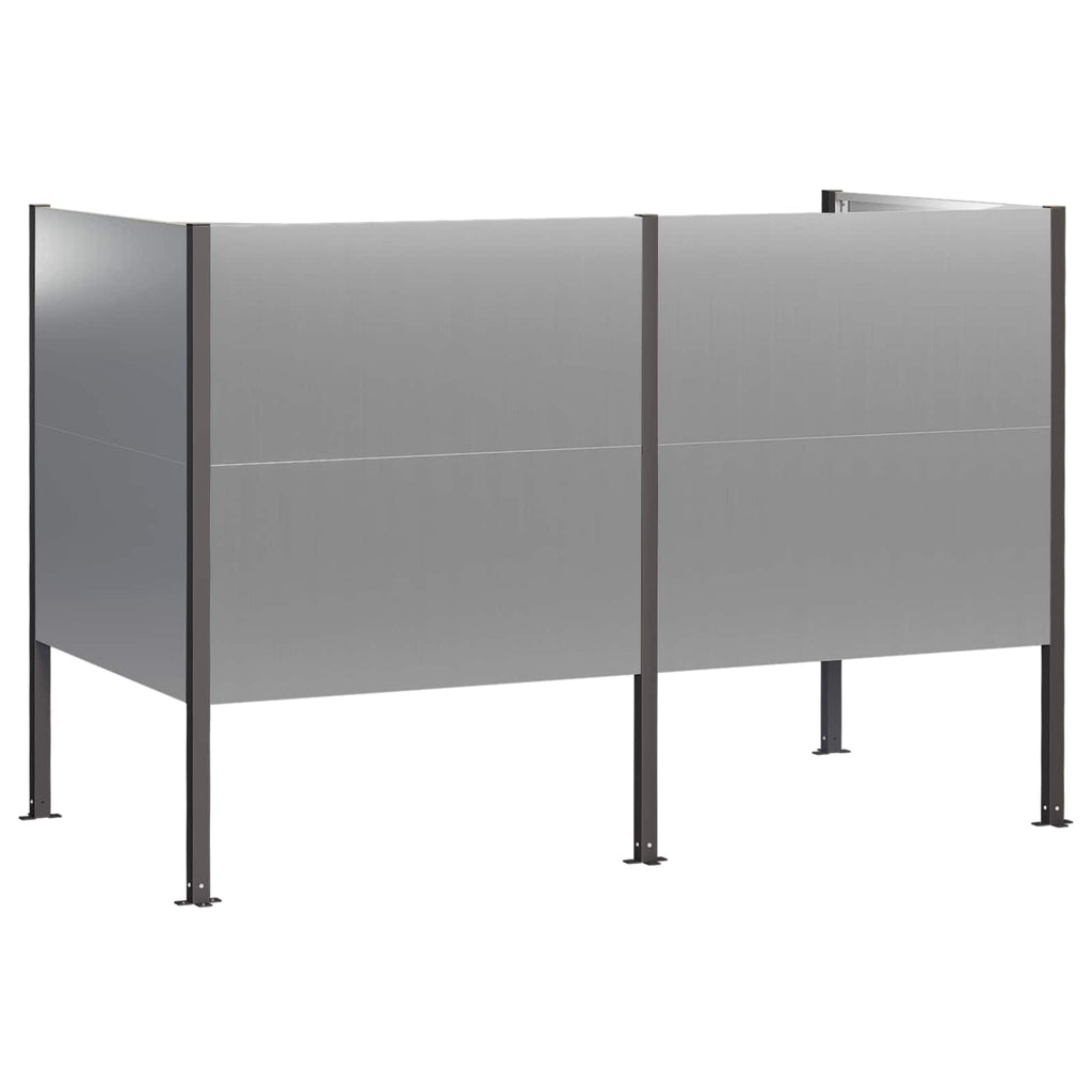 vidaXL Ekran na kosz na śmieci 167 x 85 x 113 cm Stal ocynkowana