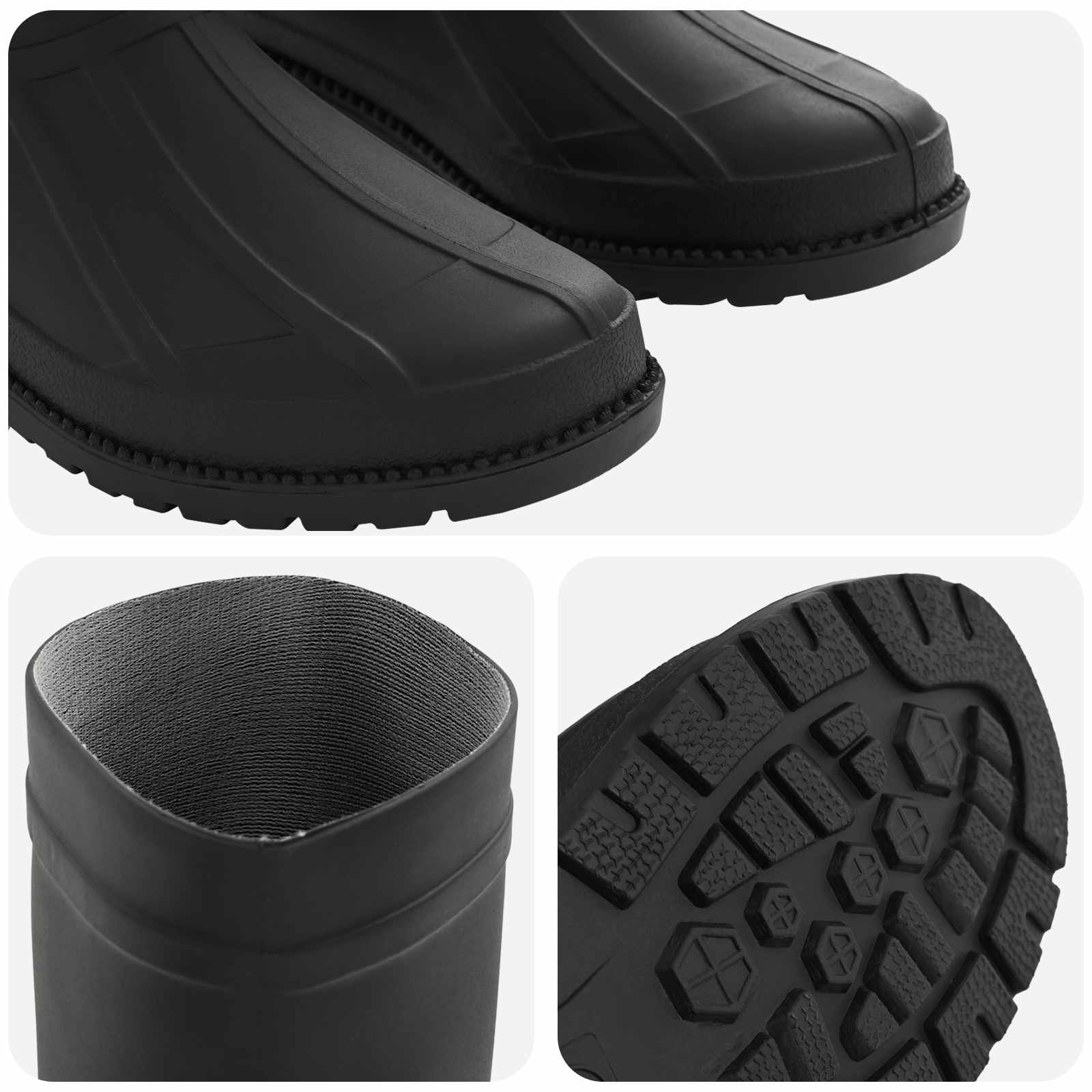 vidaXL Buty deszczowe PVC Rozmiar 38 Czarny