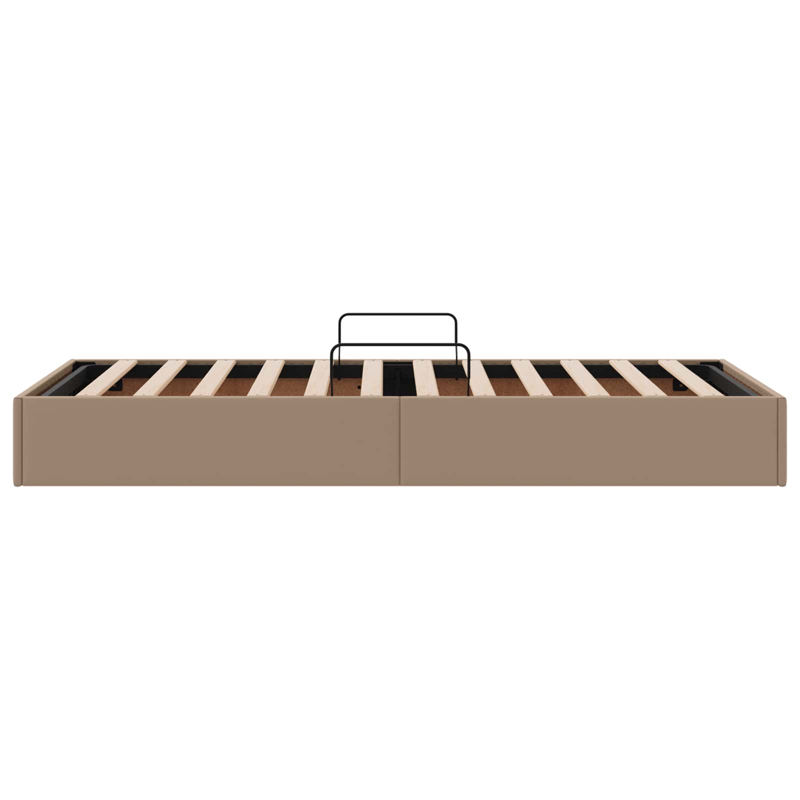 vidaXL Łóżko otomanowe Kawowy 100 x 200 cm Skóra ekologiczna