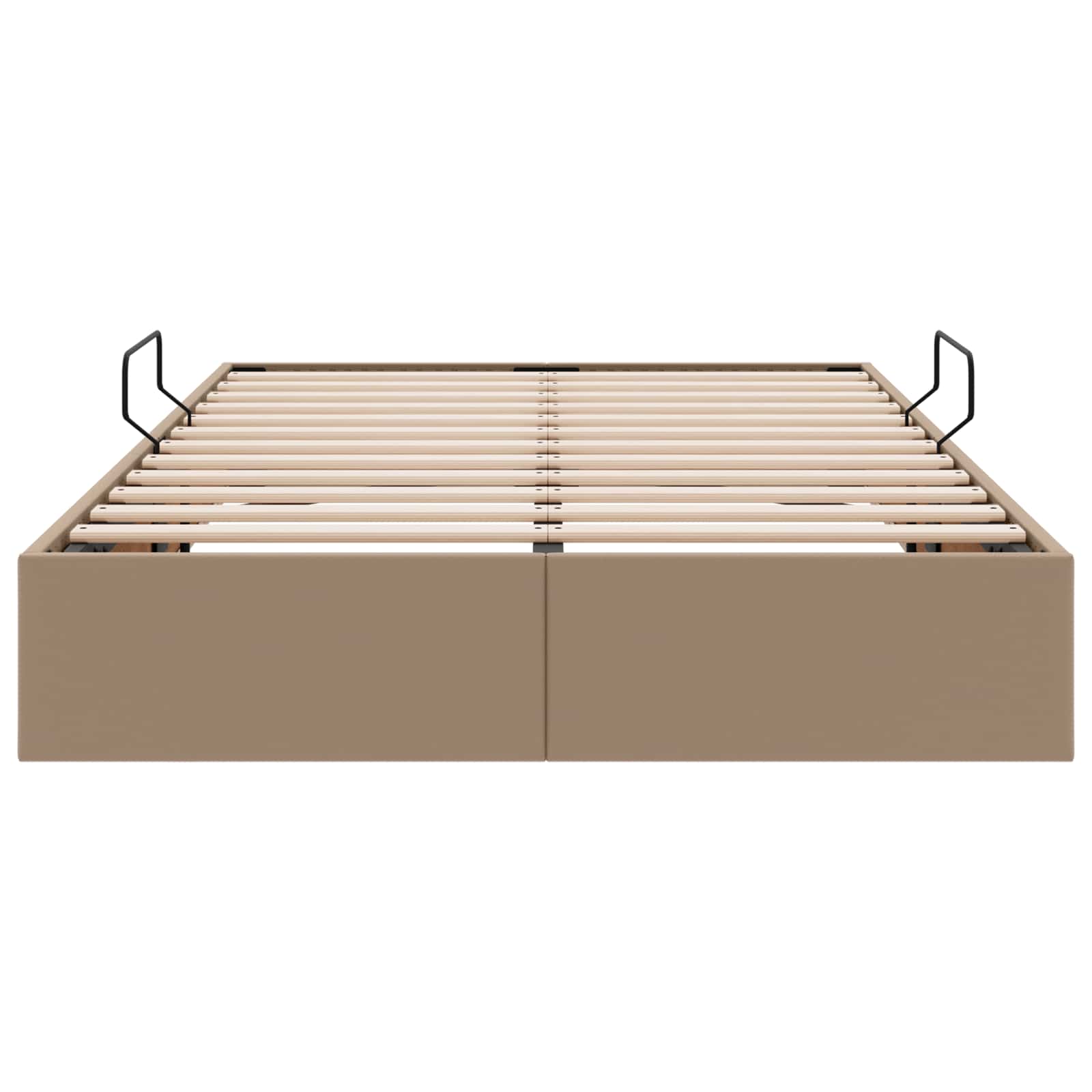 vidaXL Łóżko otomanowe Kawowy 120 x 200 cm Skóra ekologiczna