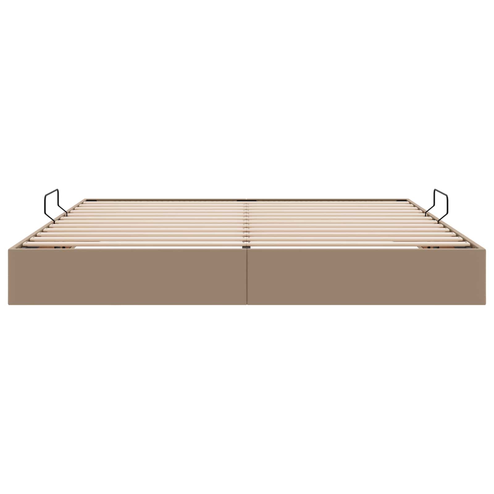 vidaXL Łóżko otomanowe Kawowy 200 x 200 cm Skóra ekologiczna