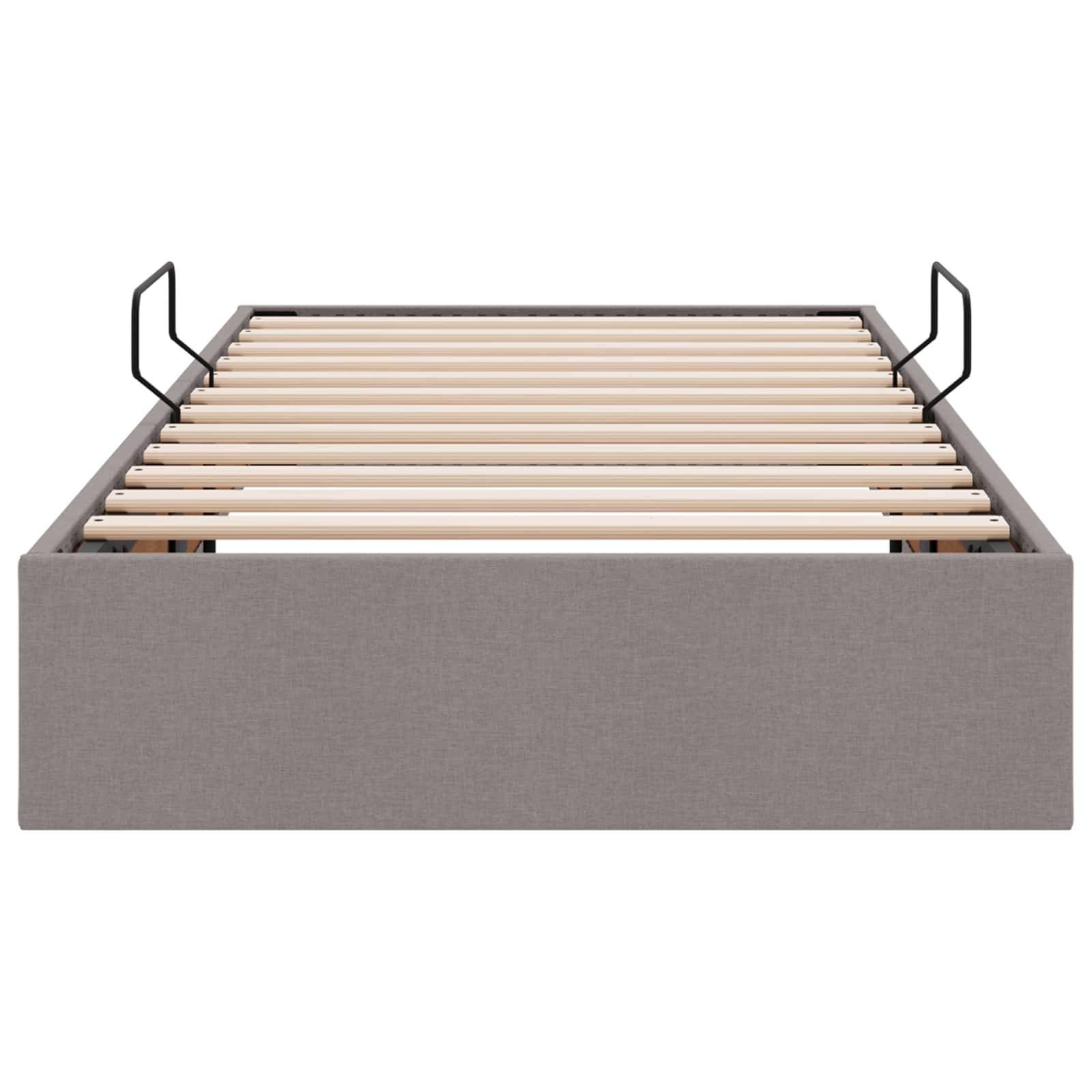 vidaXL Łóżko otomanowe Ciemnoszary 90 x 200 cm tkanina