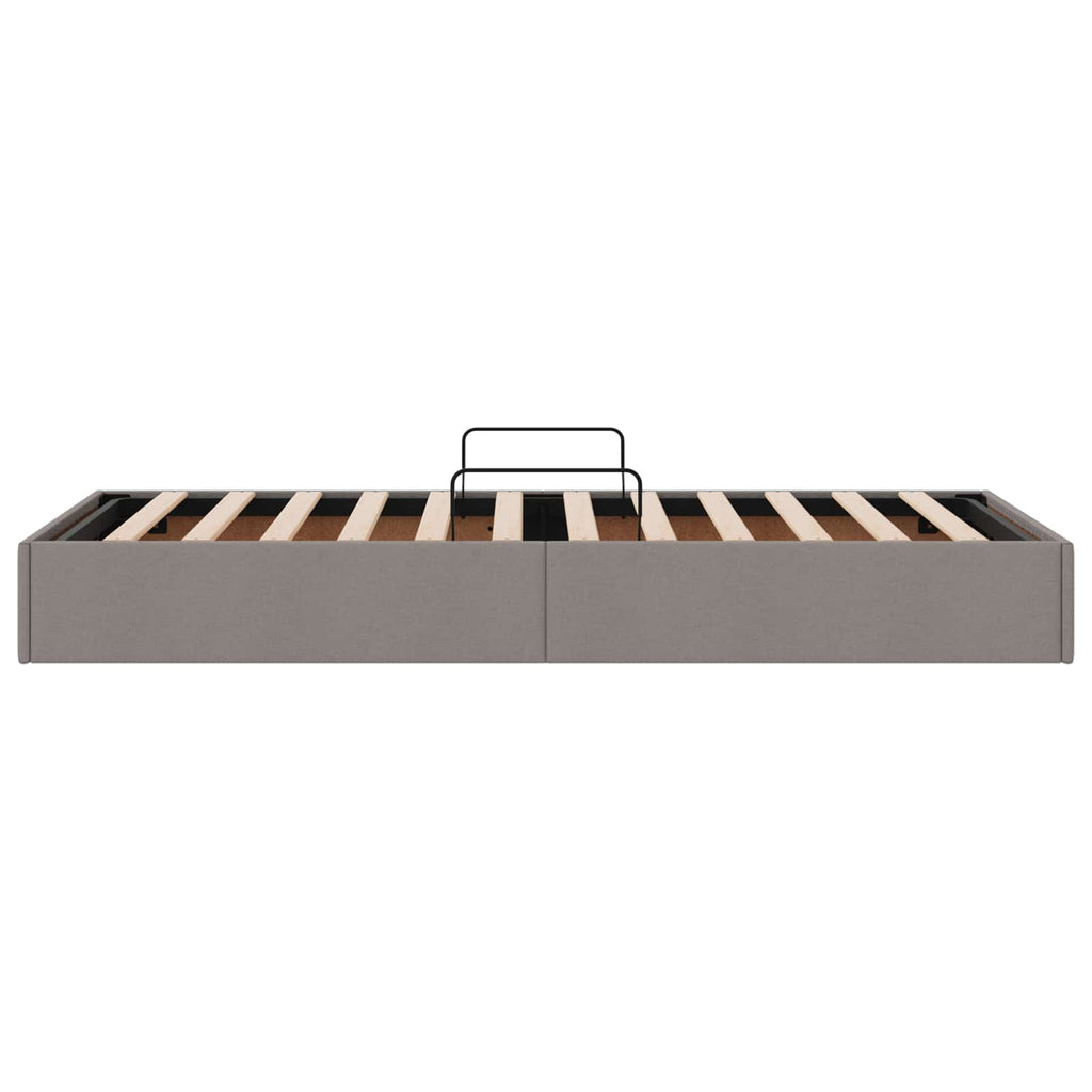 vidaXL Łóżko otomanowe Ciemnoszary 90 x 200 cm tkanina