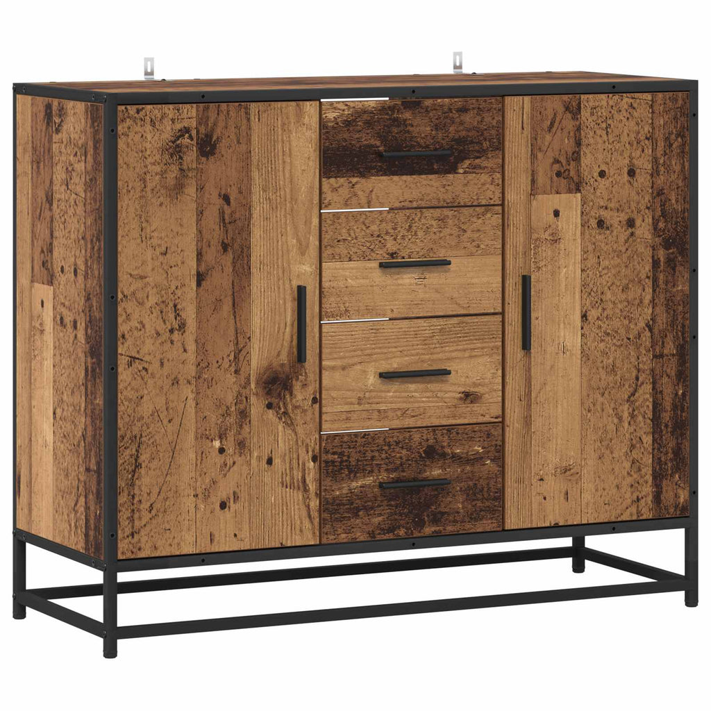 vidaXL Bufet Stare drewno 92 x 35 x 76 cm Drewno inżynieryjne