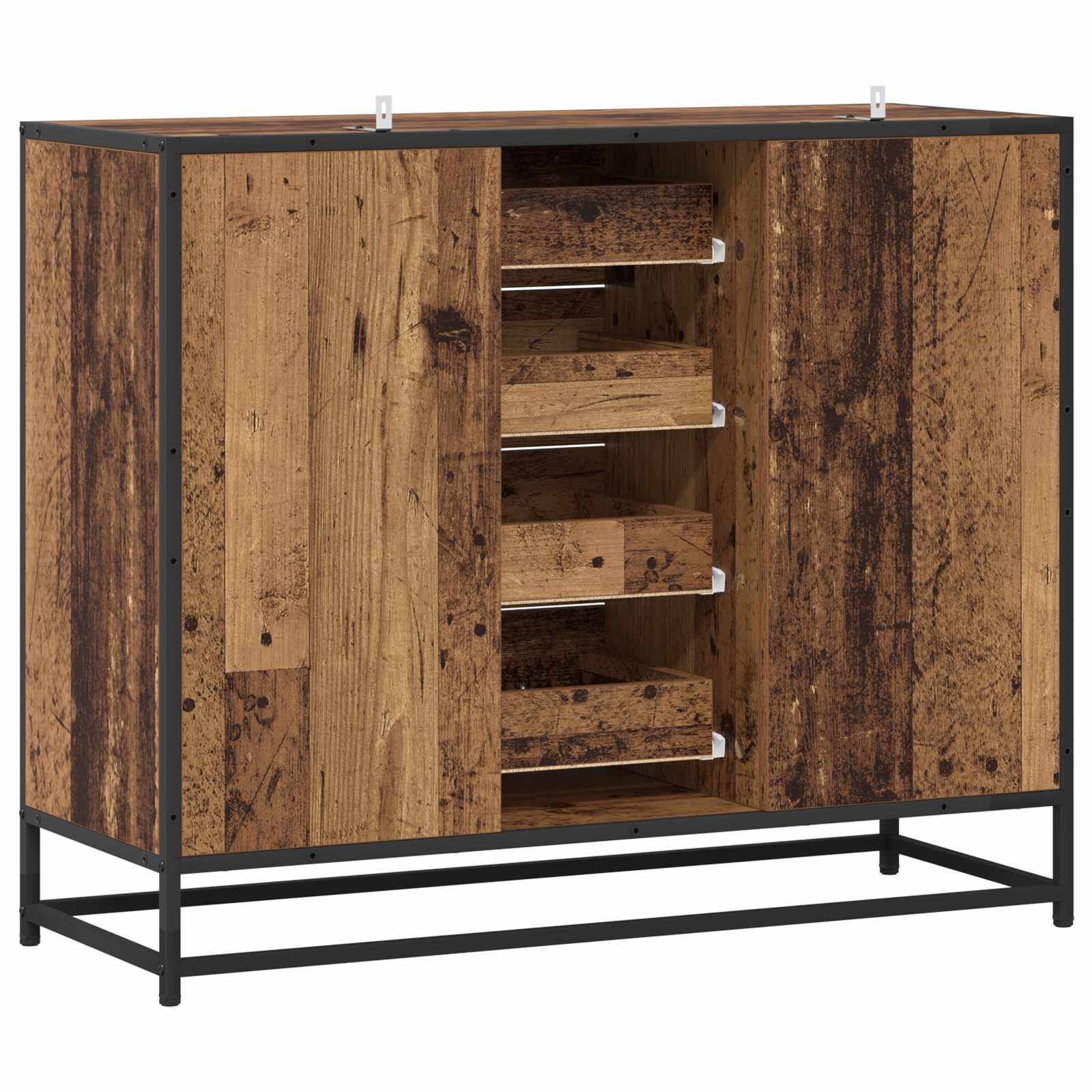vidaXL Bufet Stare drewno 92 x 35 x 76 cm Drewno inżynieryjne