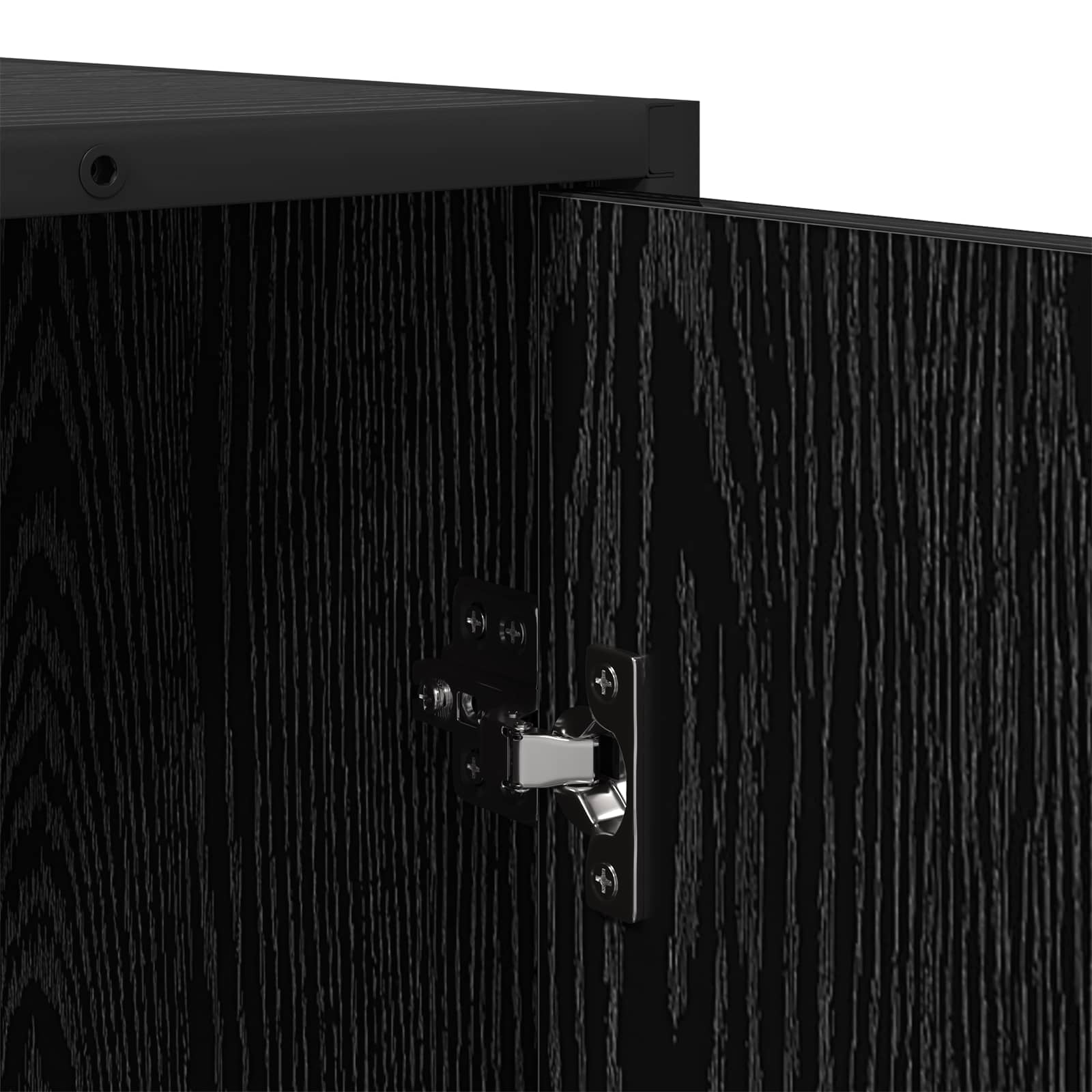 vidaXL Bufet Czarny dąb 92 x 35 x 76 cm Drewno inżynieryjne