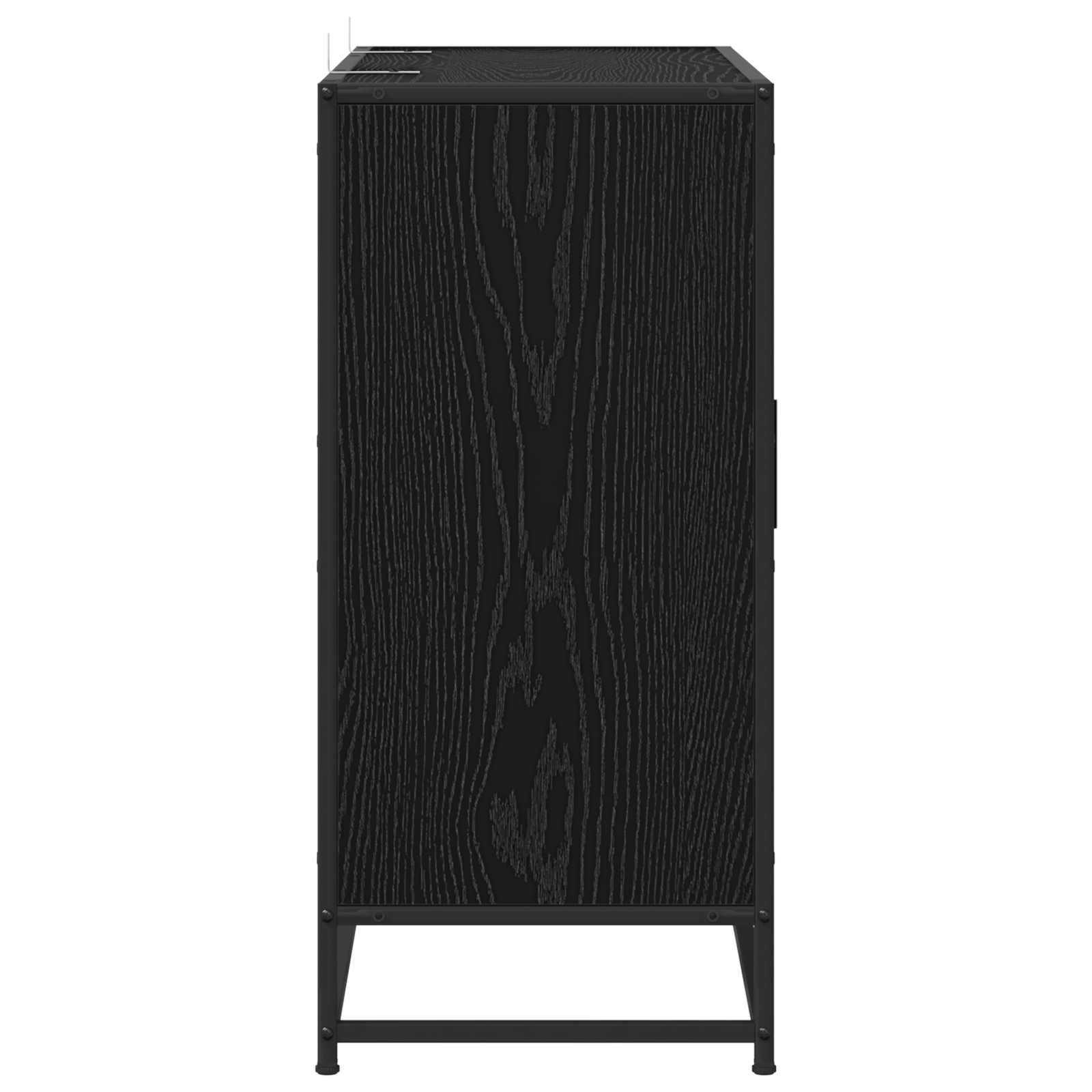 vidaXL Bufet Czarny dąb 92 x 35 x 76 cm Drewno inżynieryjne