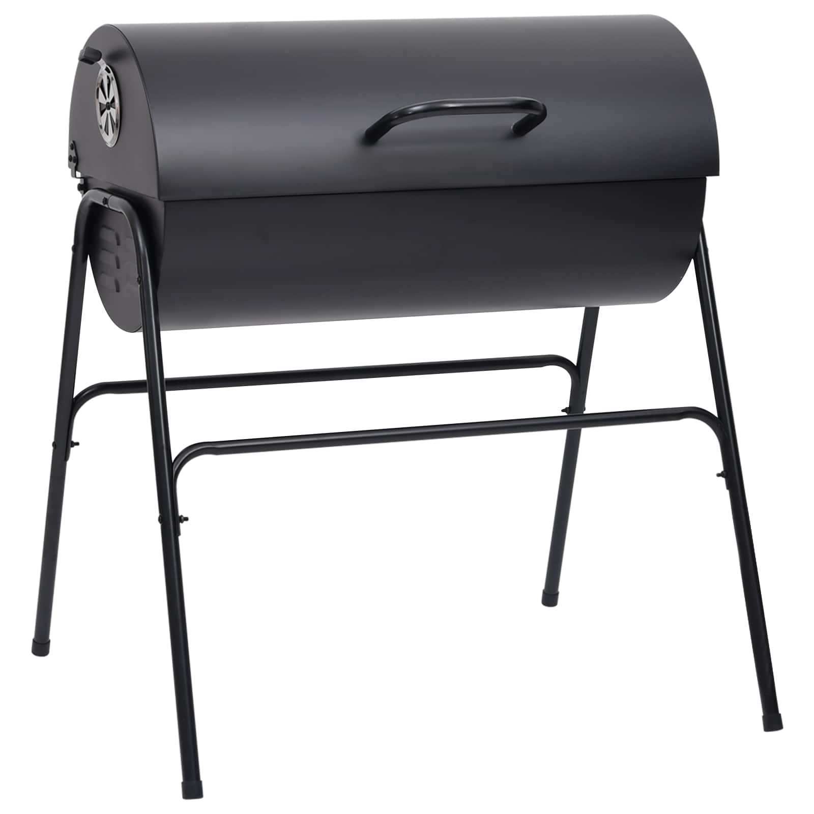 vidaXL Grill na świeżym powietrzu 3 pcs 80 x 73 x 90 cm Czarny Metal