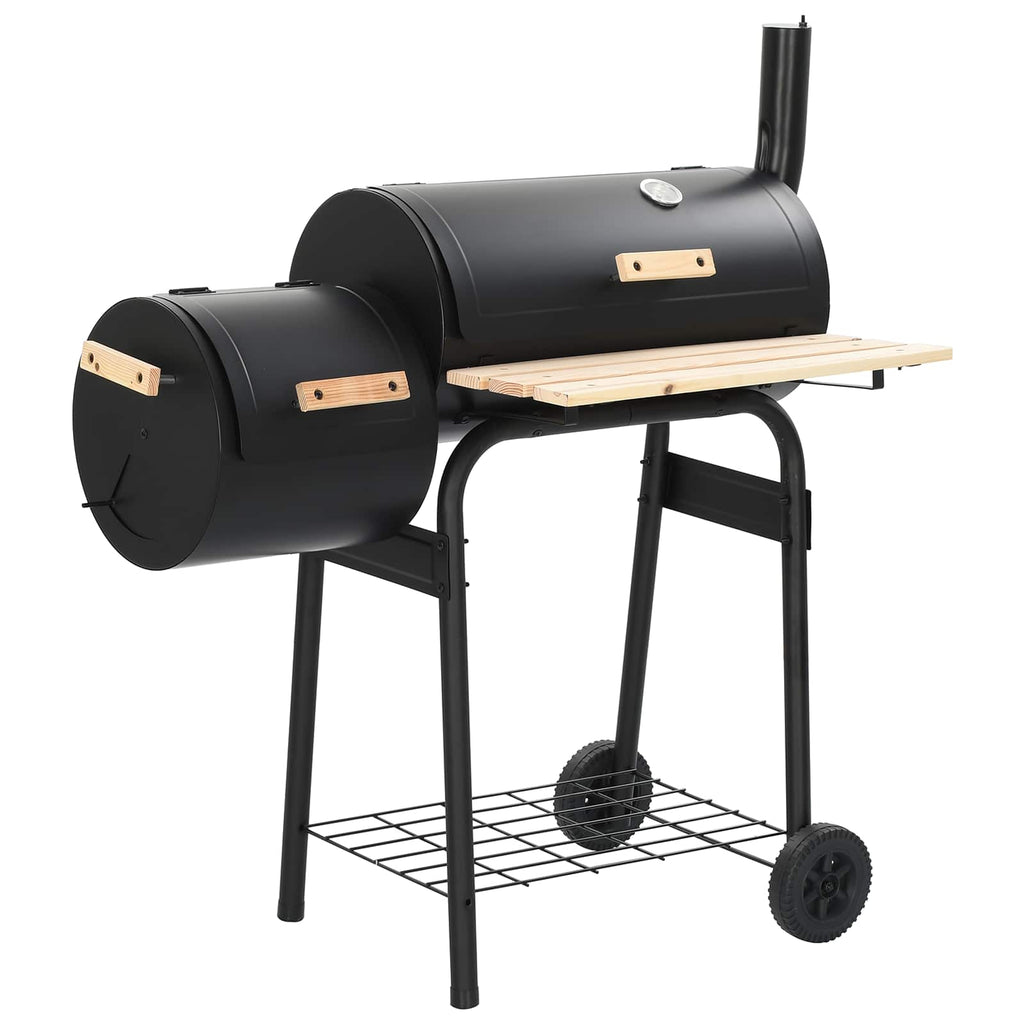 vidaXL Grill na świeżym powietrzu 103 x 60 x 113 cm Stal Czarny