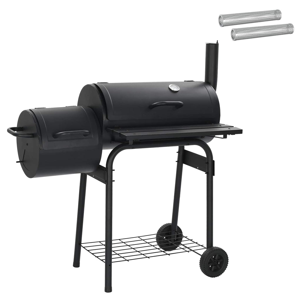 vidaXL Grill na świeżym powietrzu 103 x 60 x 113 cm Stal Czarny
