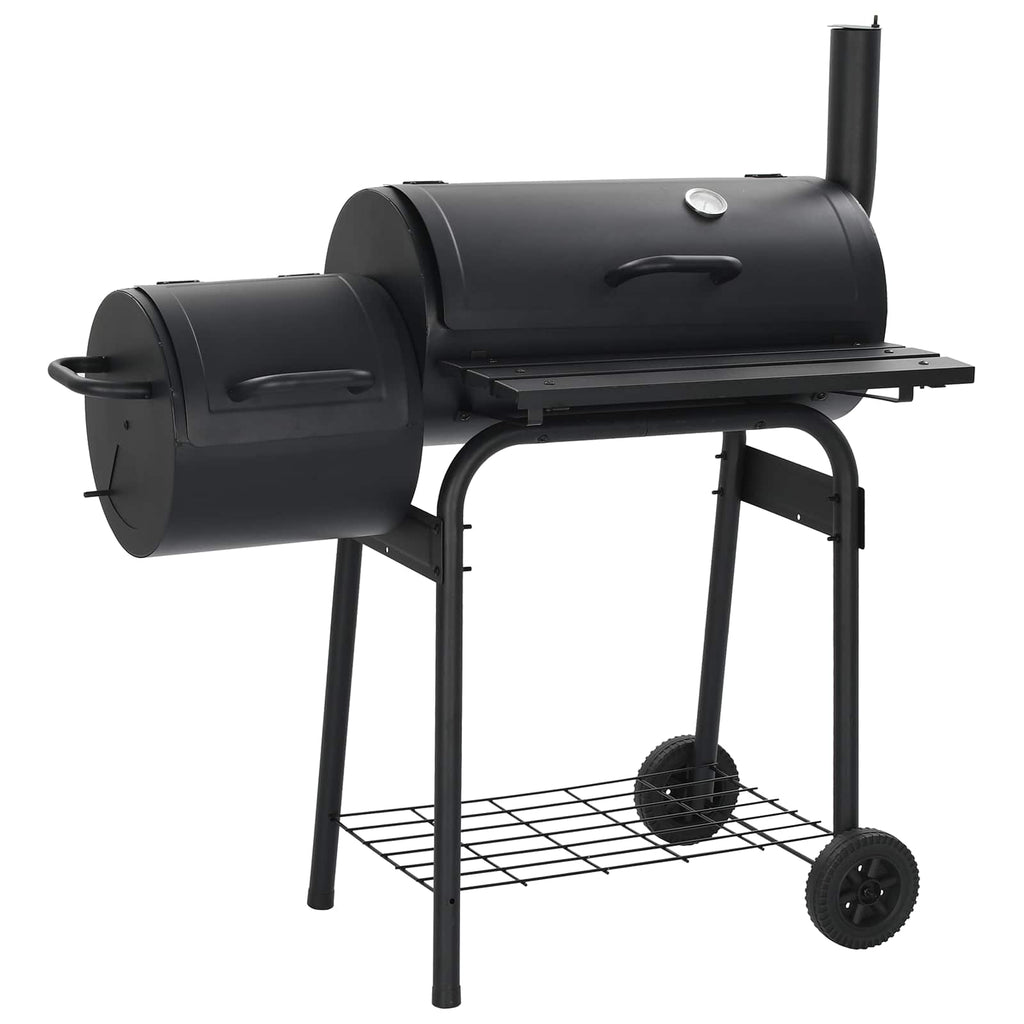 vidaXL Grill na świeżym powietrzu 103 x 60 x 113 cm Stal Czarny