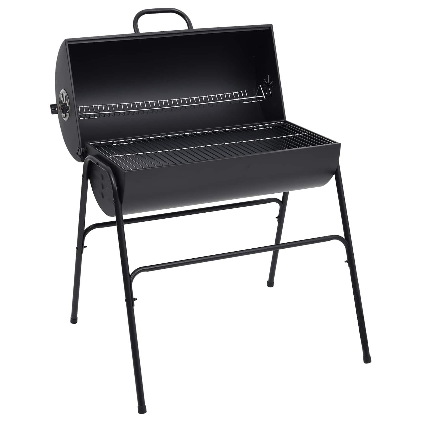 vidaXL Grill beczkowy z 2 rusztami do gotowania 3 pcs 80 x 73 x 90 cm