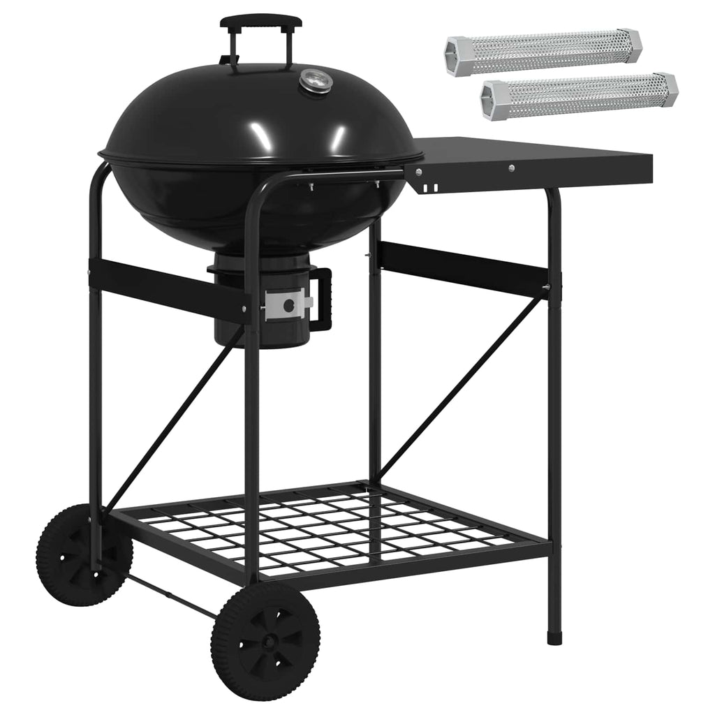 vidaXL Grill węglowy z rurkami do wędzenia 91 x 71 x 107 cm Stal