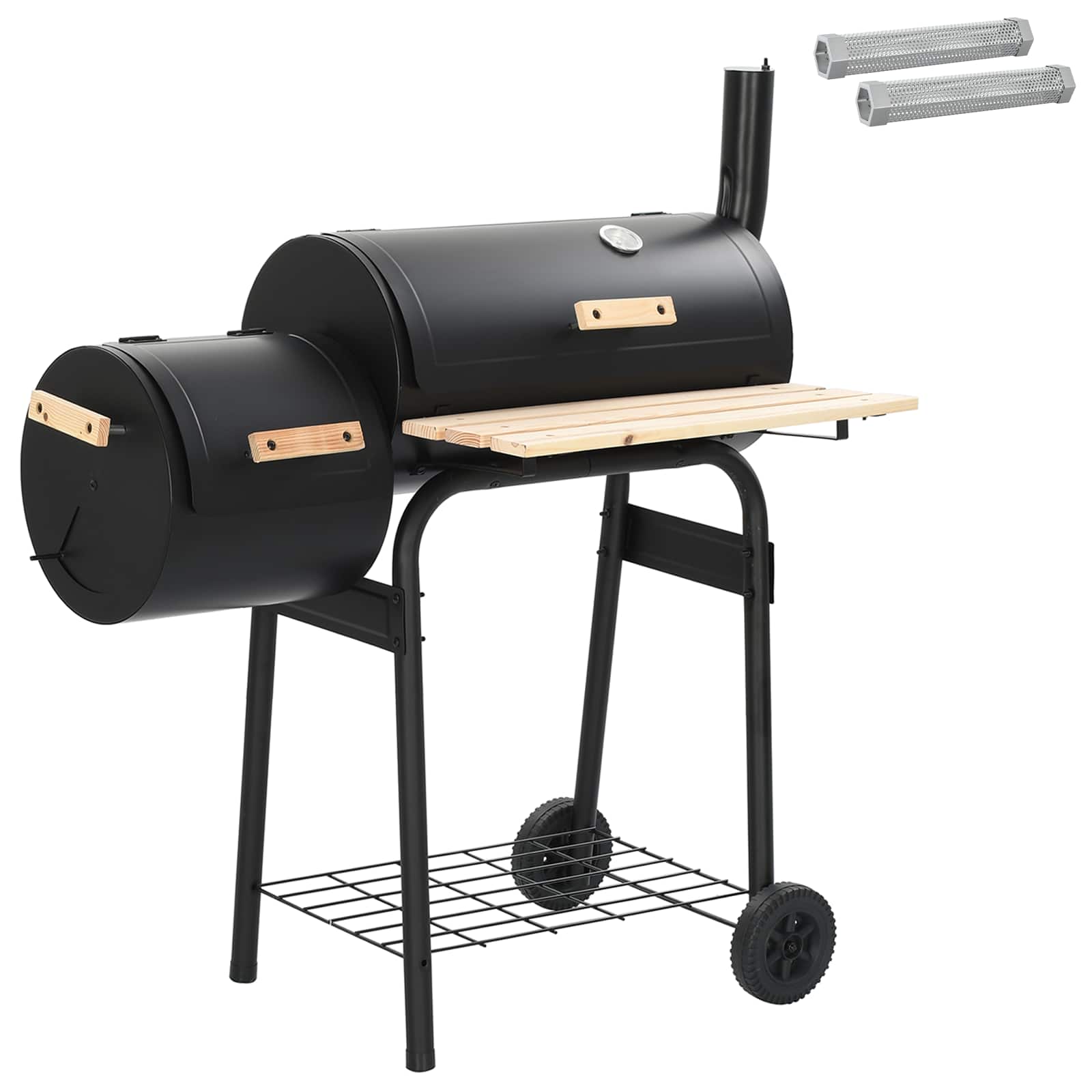 vidaXL Grill na świeżym powietrzu 103 x 60 x 113 cm Stal Czarny
