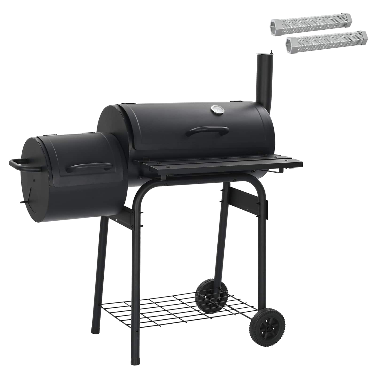 vidaXL Grill na świeżym powietrzu 103 x 60 x 113 cm Stal Czarny