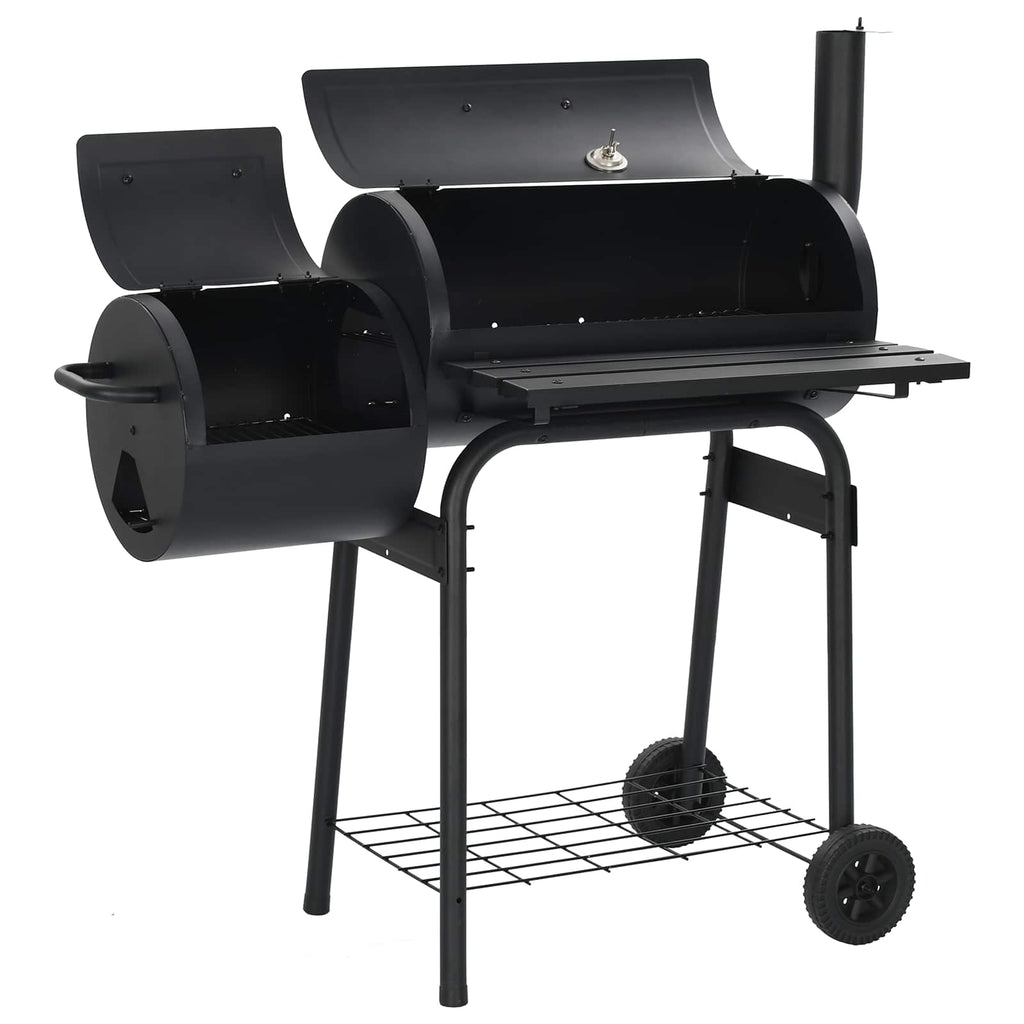 vidaXL Grill na świeżym powietrzu 103 x 60 x 113 cm Stal Czarny