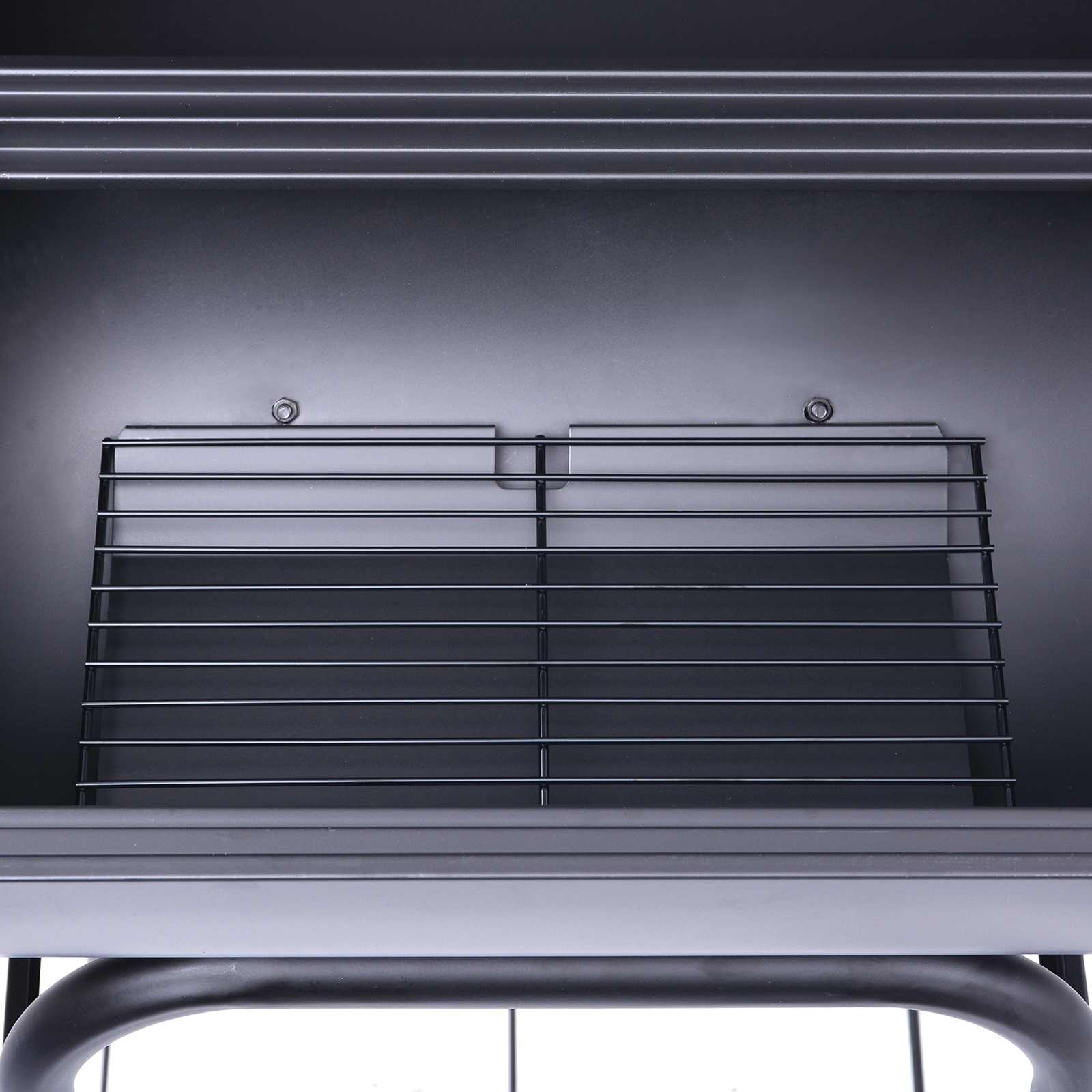 vidaXL Grill węglowy 75 x 48 x 120 cm srebrny