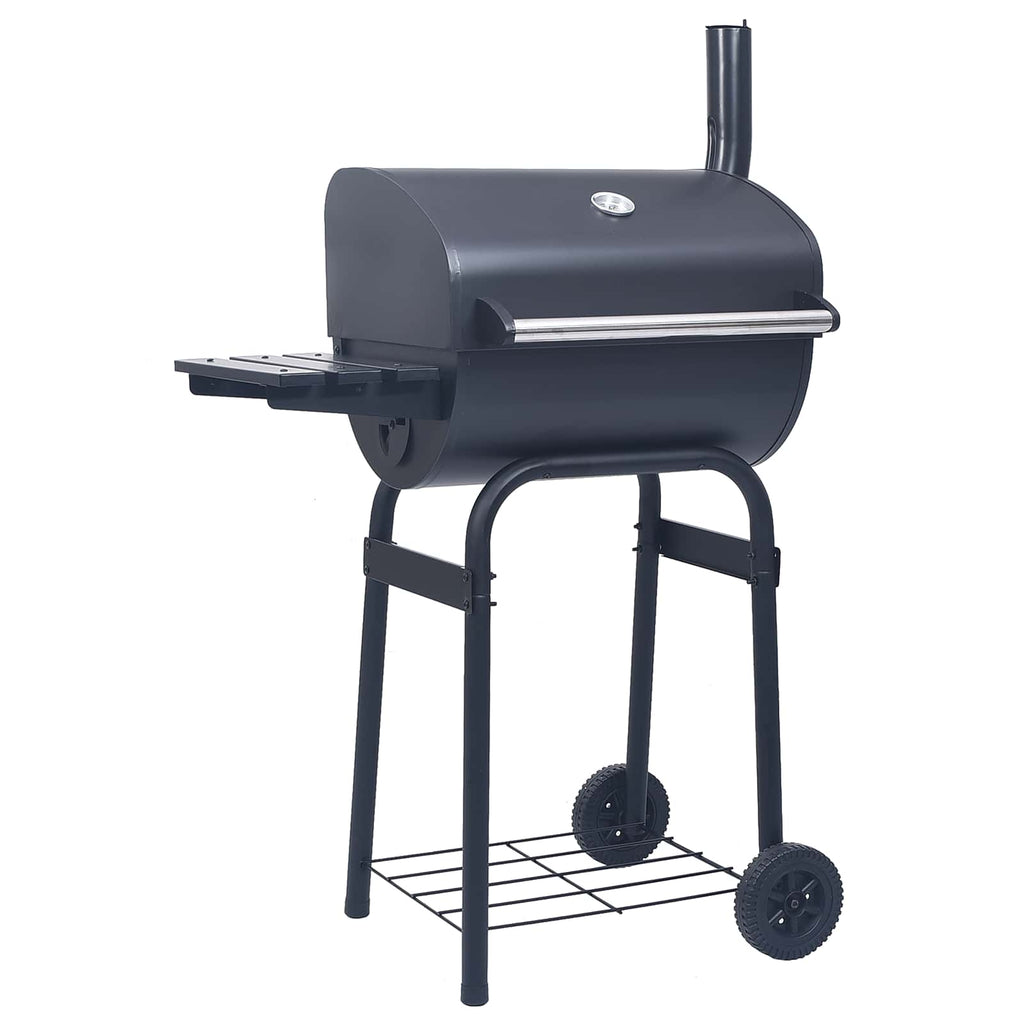 vidaXL Grill węglowy 75 x 48 x 120 cm srebrny