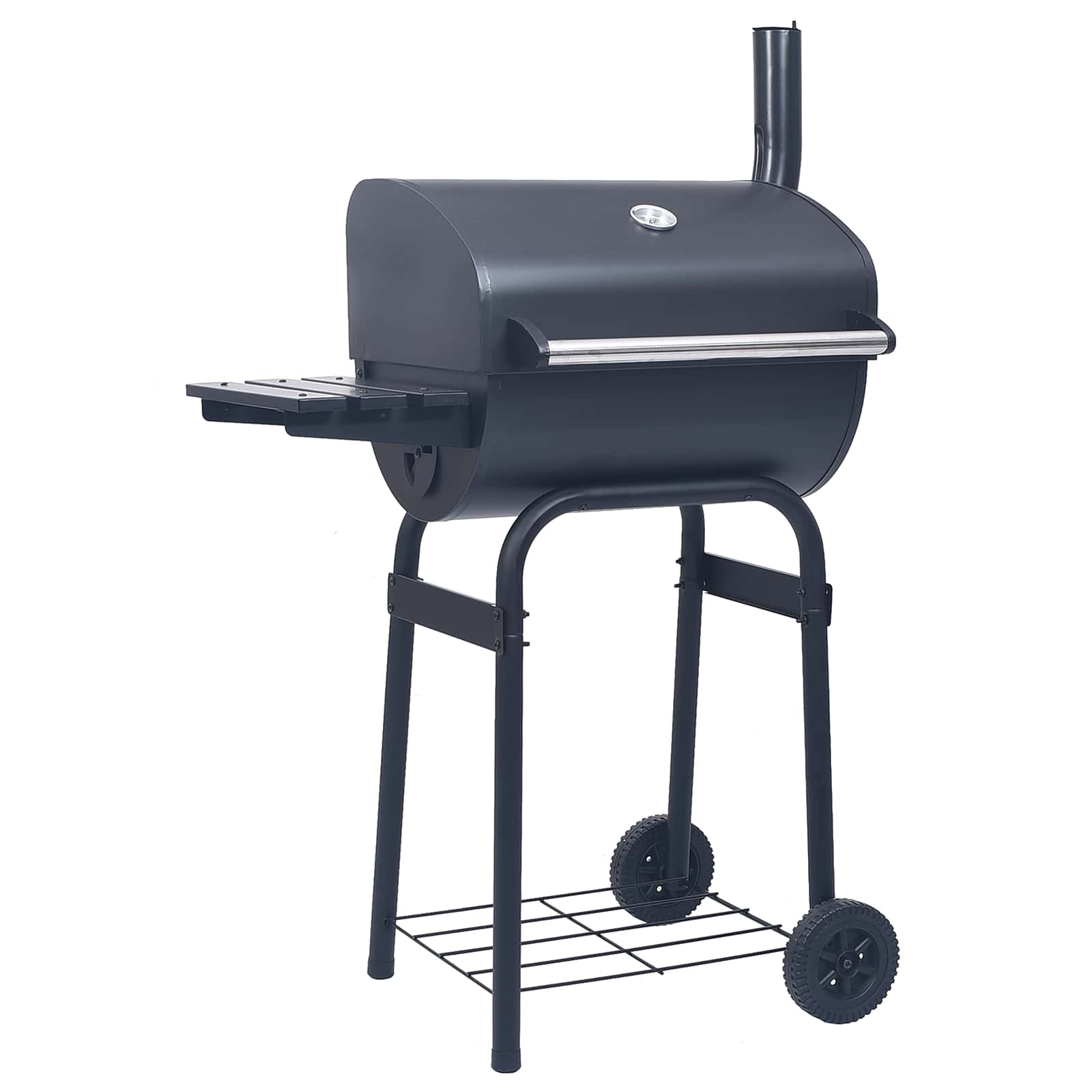 vidaXL Grill węglowy 75 x 48 x 120 cm srebrny