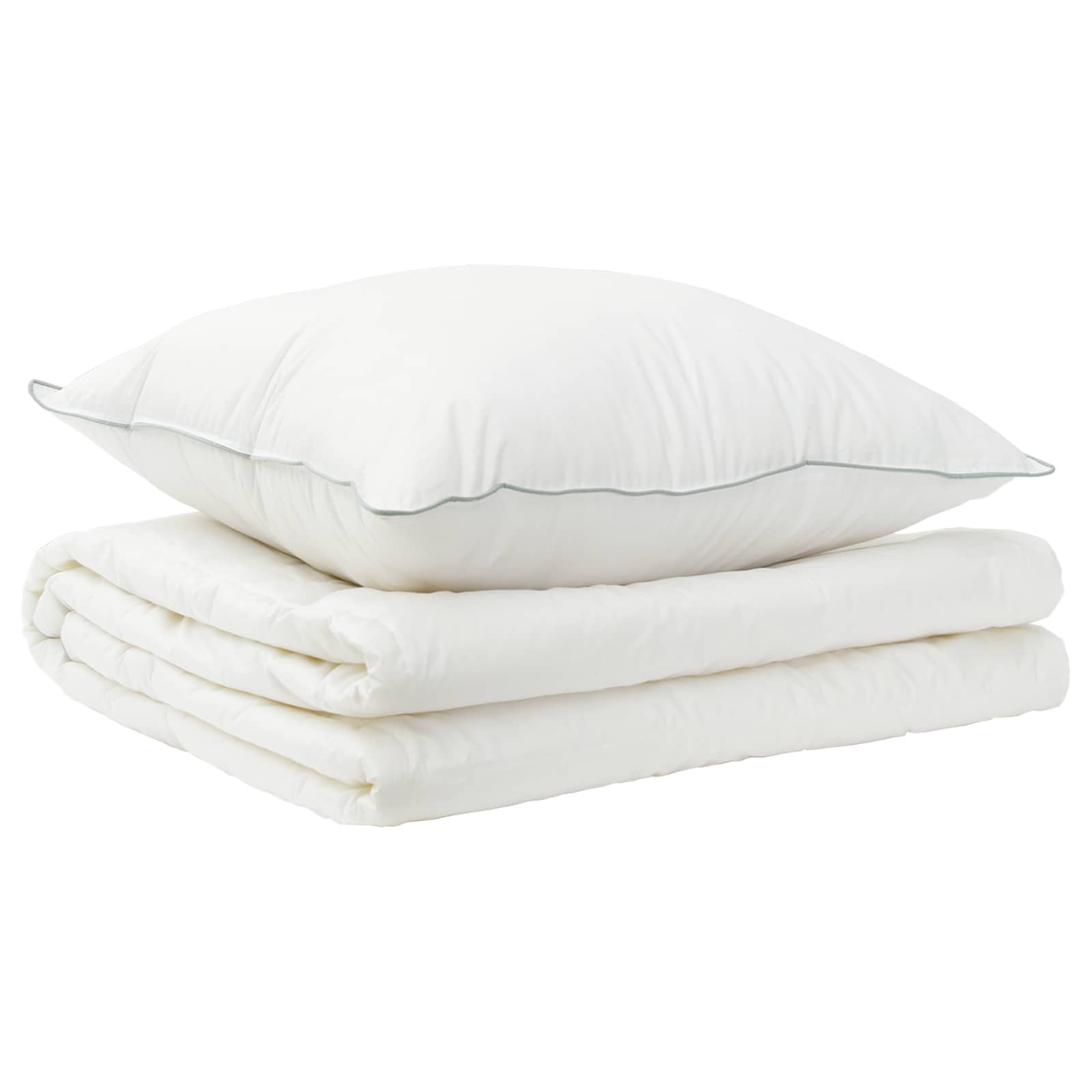 vidaXL Zestaw kołdry i poduszek 2 szt. 135x200 cm Lato 140 GSM Wełna