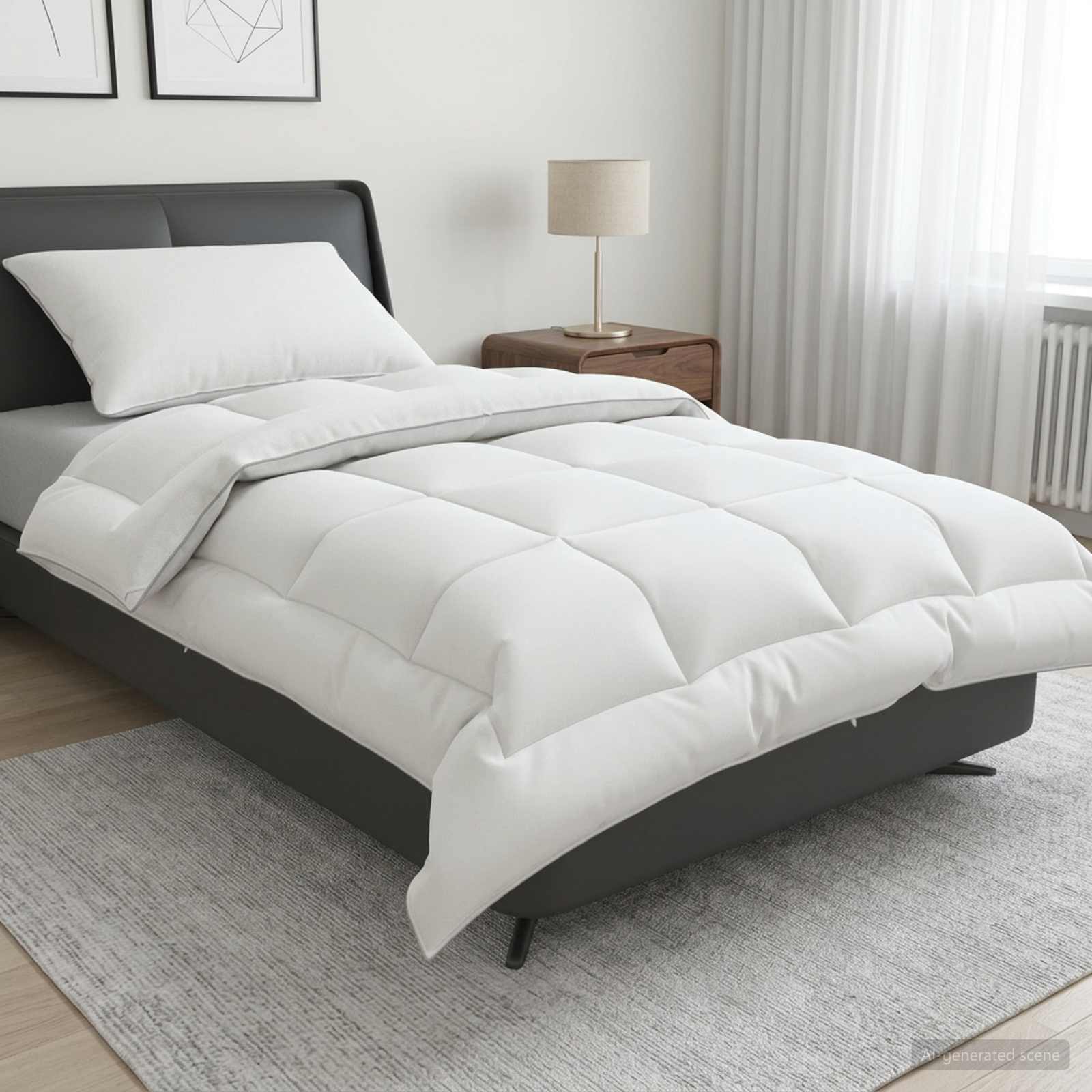 vidaXL Zestaw kołdry i poduszek 2 pcs 155x200 cm 4 pory roku 220 GSM