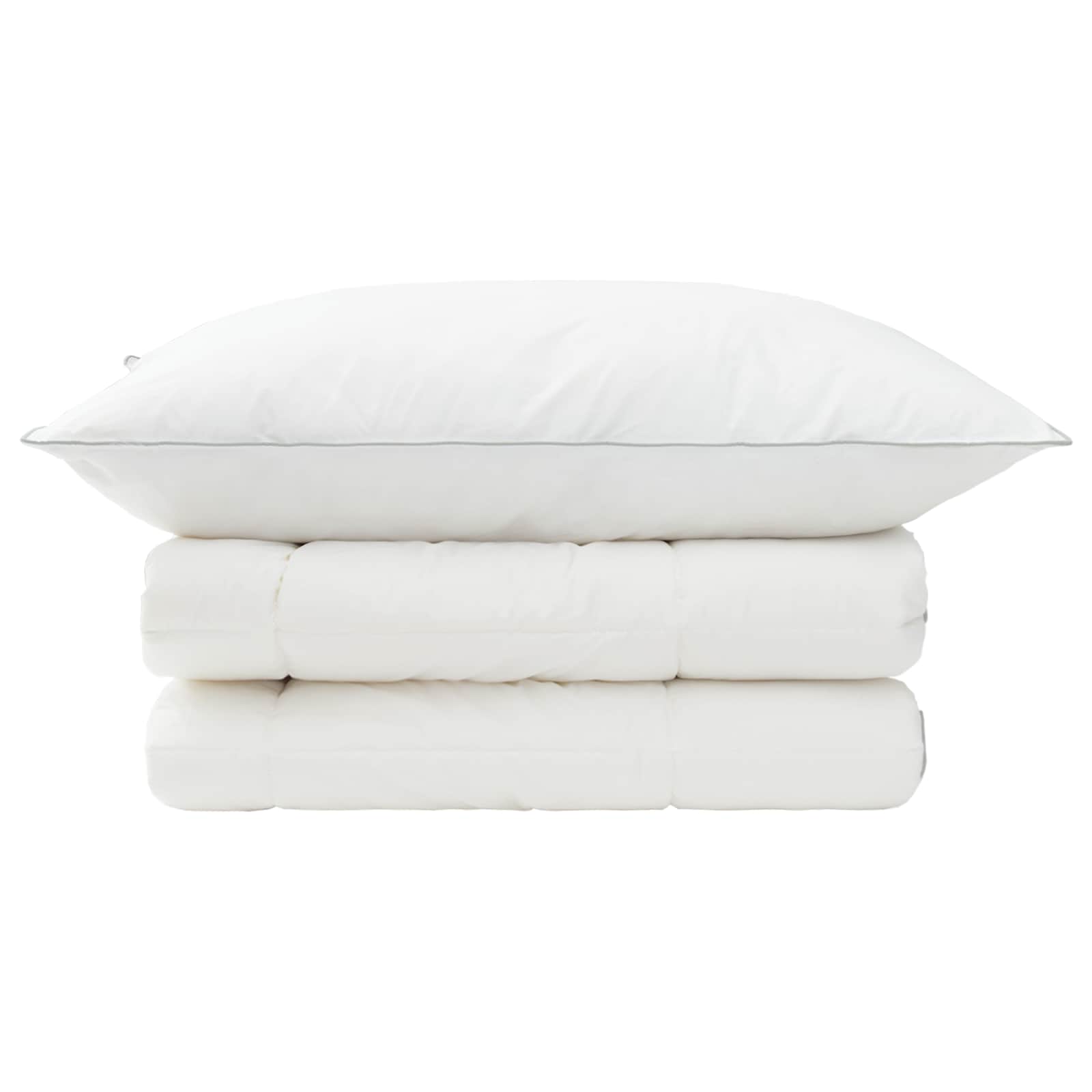 vidaXL Zestaw kołdry i poduszek 2 pcs 155x200 cm 4 pory roku 220 GSM