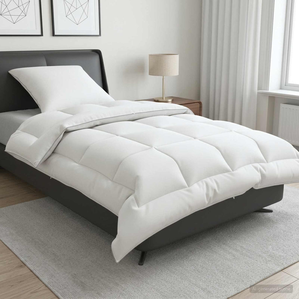 vidaXL Zestaw kołdry i poduszek 2 pcs 155x200 cm 4 pory roku 220 GSM