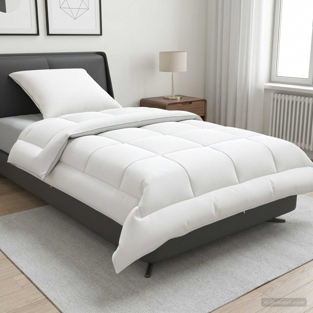 vidaXL Zestaw kołdry i poduszek 2 pcs 140x200 cm Lato 200 GSM Wełna