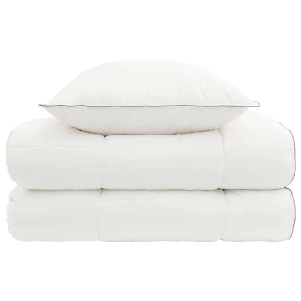 vidaXL Zestaw kołdry i poduszek 2 pcs 152x203 cm 4 pory roku Wełna