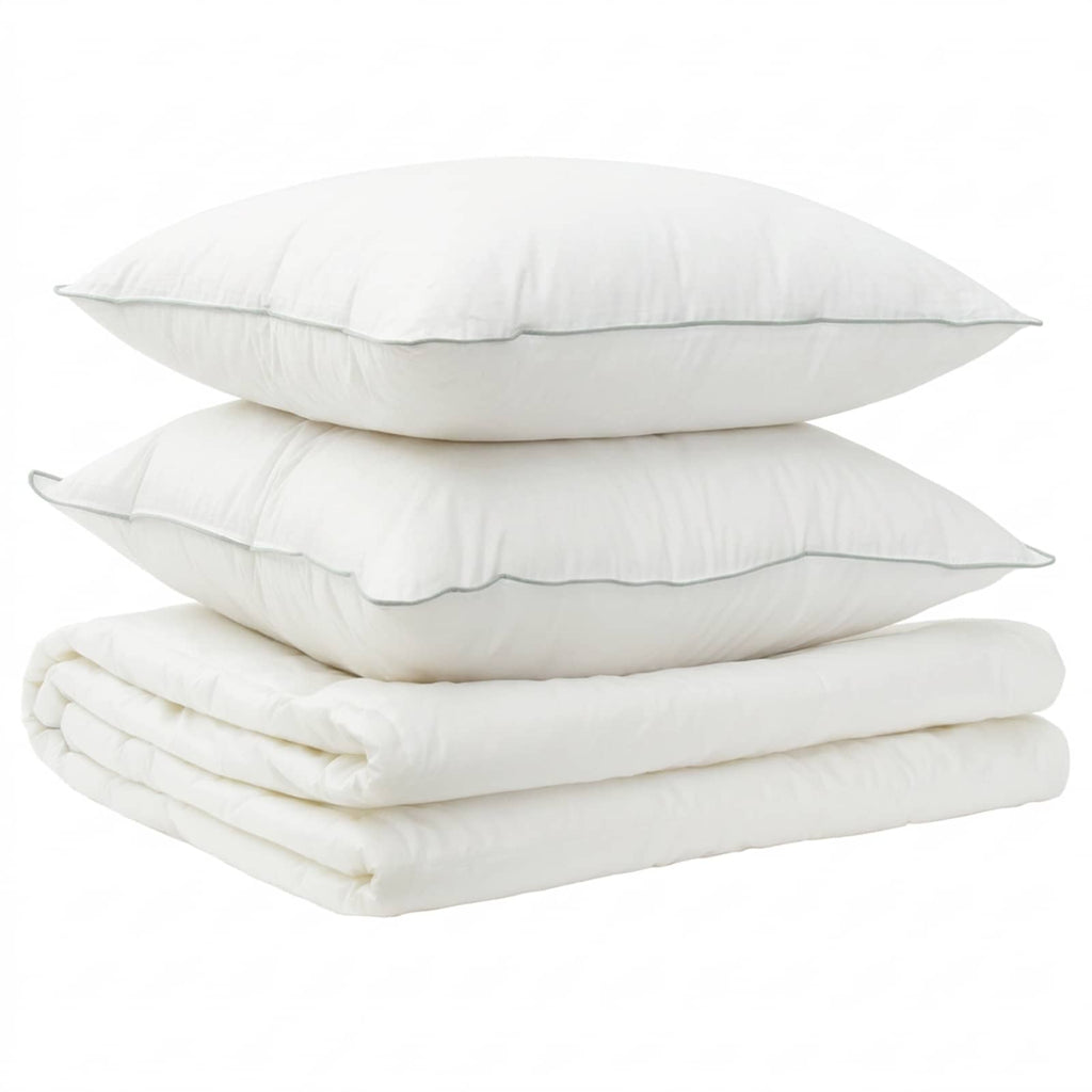 vidaXL Zestaw kołdry i poduszek 3 pcs 200x200 cm Lato 140 GSM Wełna