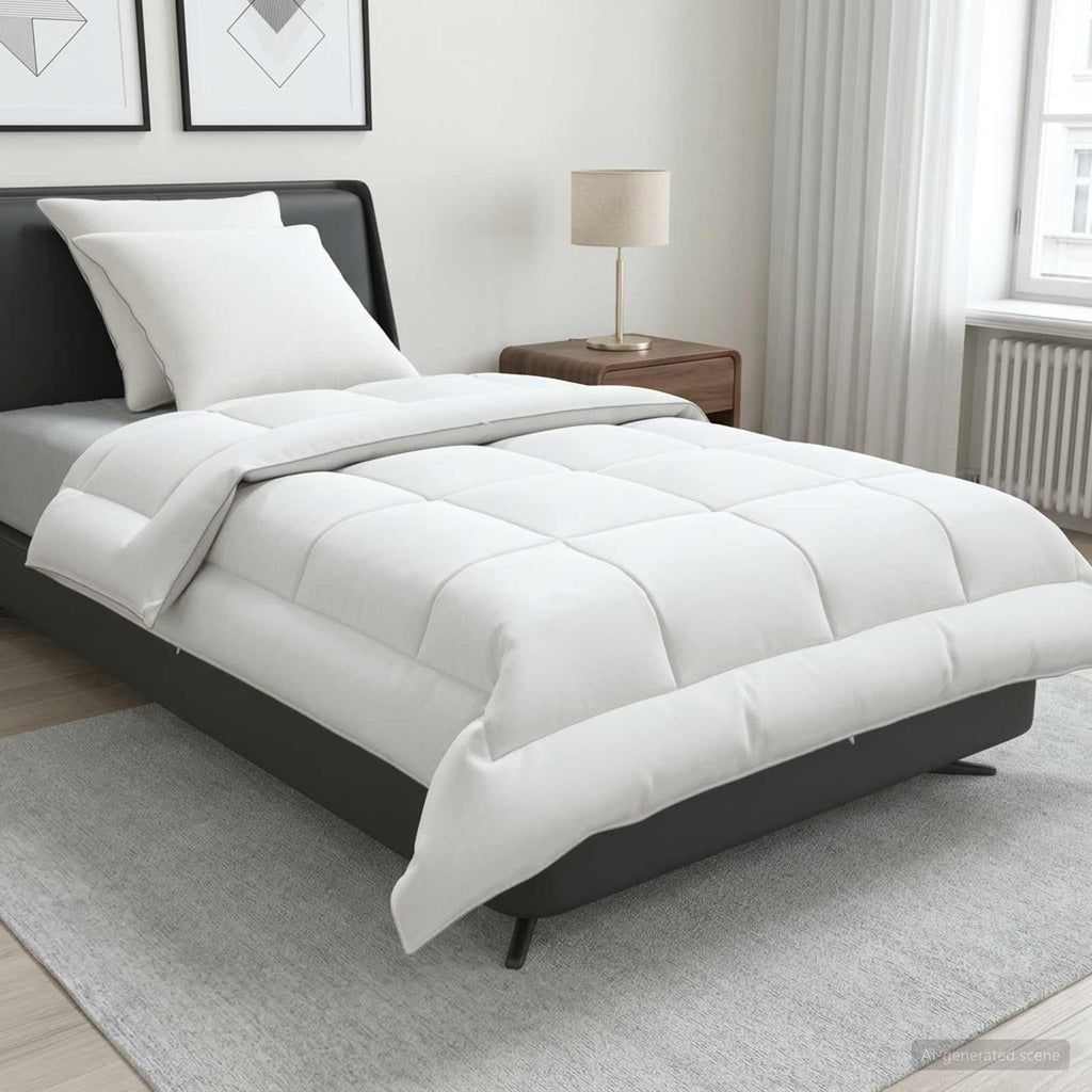 vidaXL Zestaw kołdry i poduszek 3 pcs 135x220 cm Lato 140 GSM Wełna