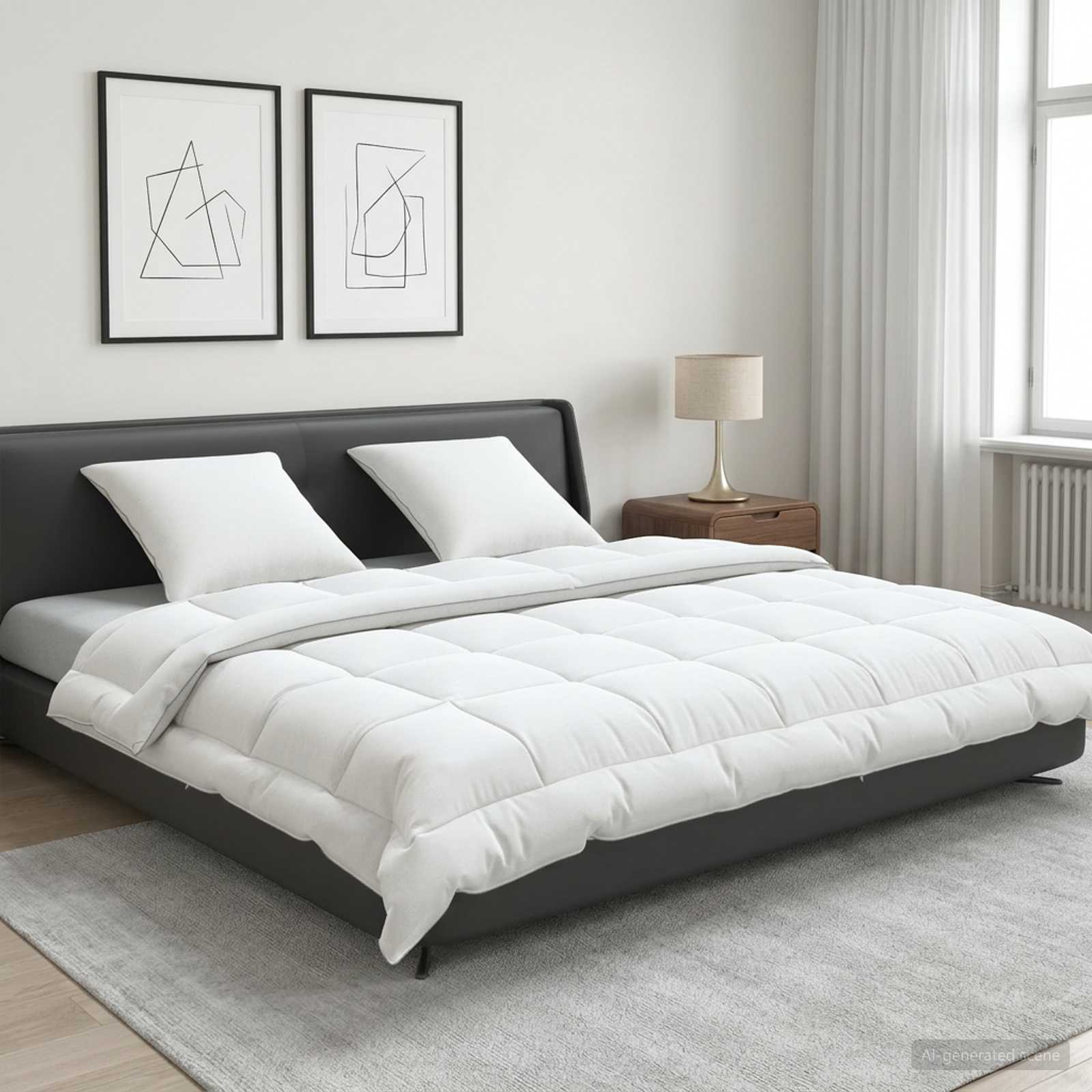 vidaXL Zestaw kołdry i poduszek 3 pcs 240x260 cm Lato 140 GSM Wełna