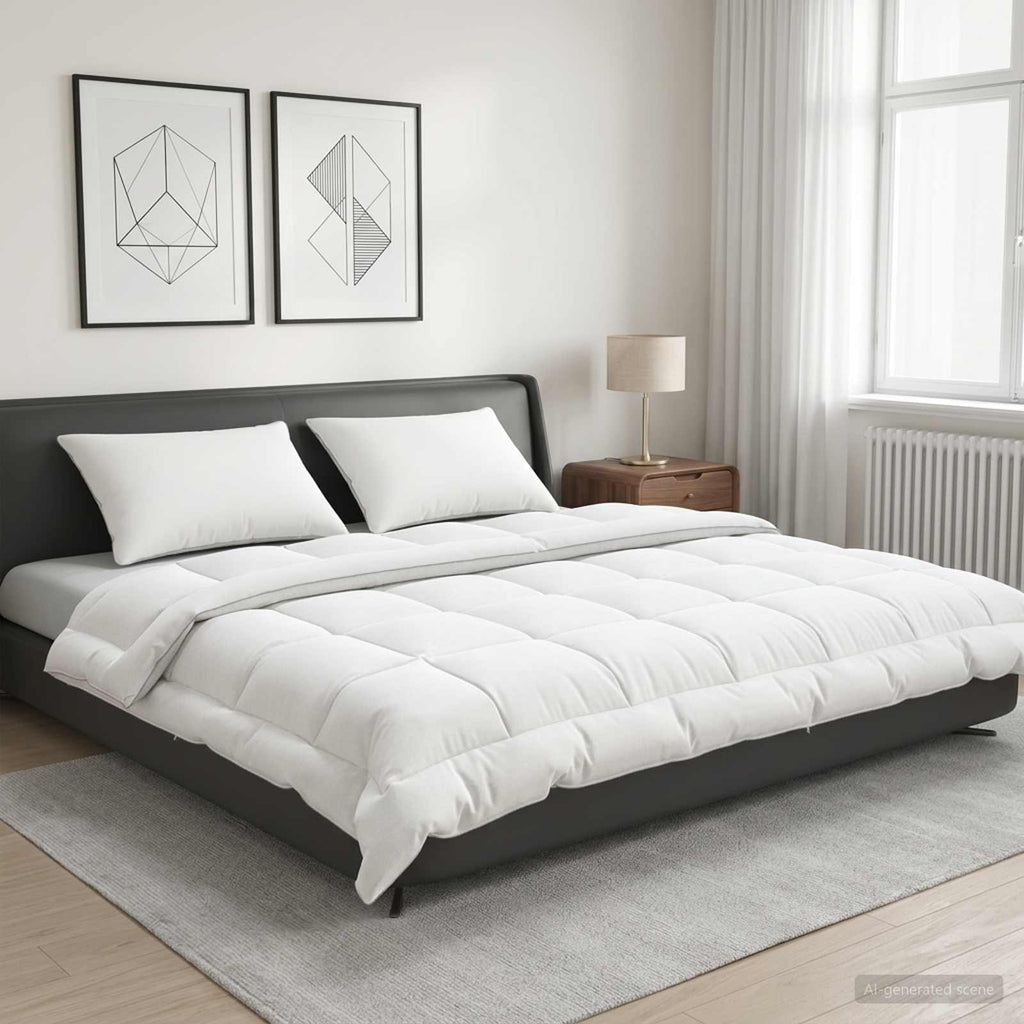 vidaXL Zestaw kołdry i poduszek 3 pcs 240x260 cm Lato 140 GSM Wełna