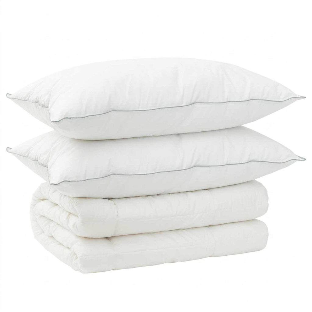 vidaXL Zestaw kołdry i poduszek 3 pcs 200x200 cm 4 pory roku 350 GSM