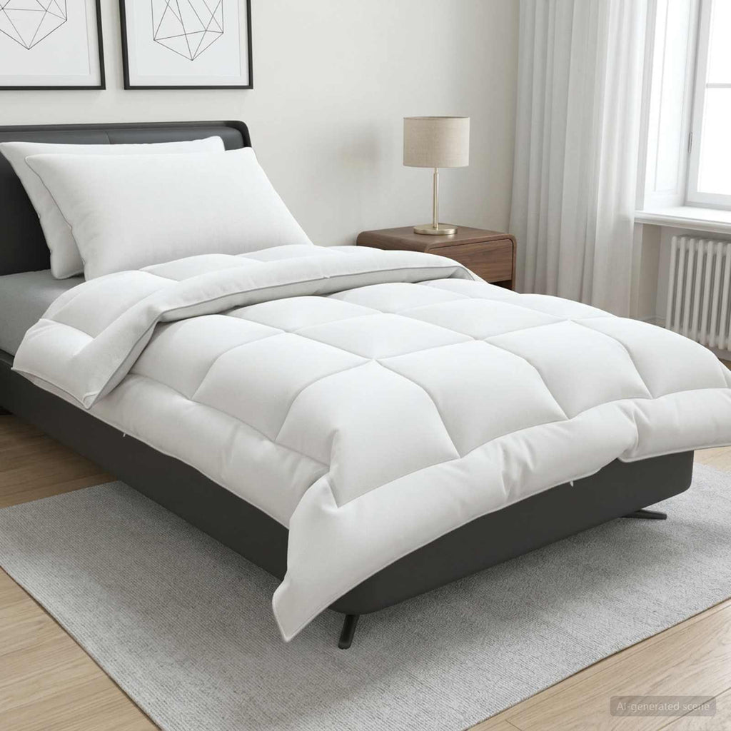 vidaXL Zestaw kołdry i poduszek 3 pcs 135 x 220 cm 4 pory roku 300 GSM