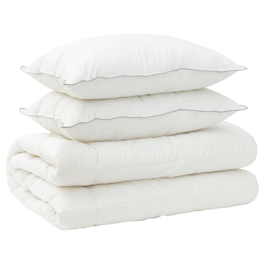 vidaXL Zestaw kołdry i poduszek 3 pcs 135 x 220 cm 4 pory roku 300 GSM