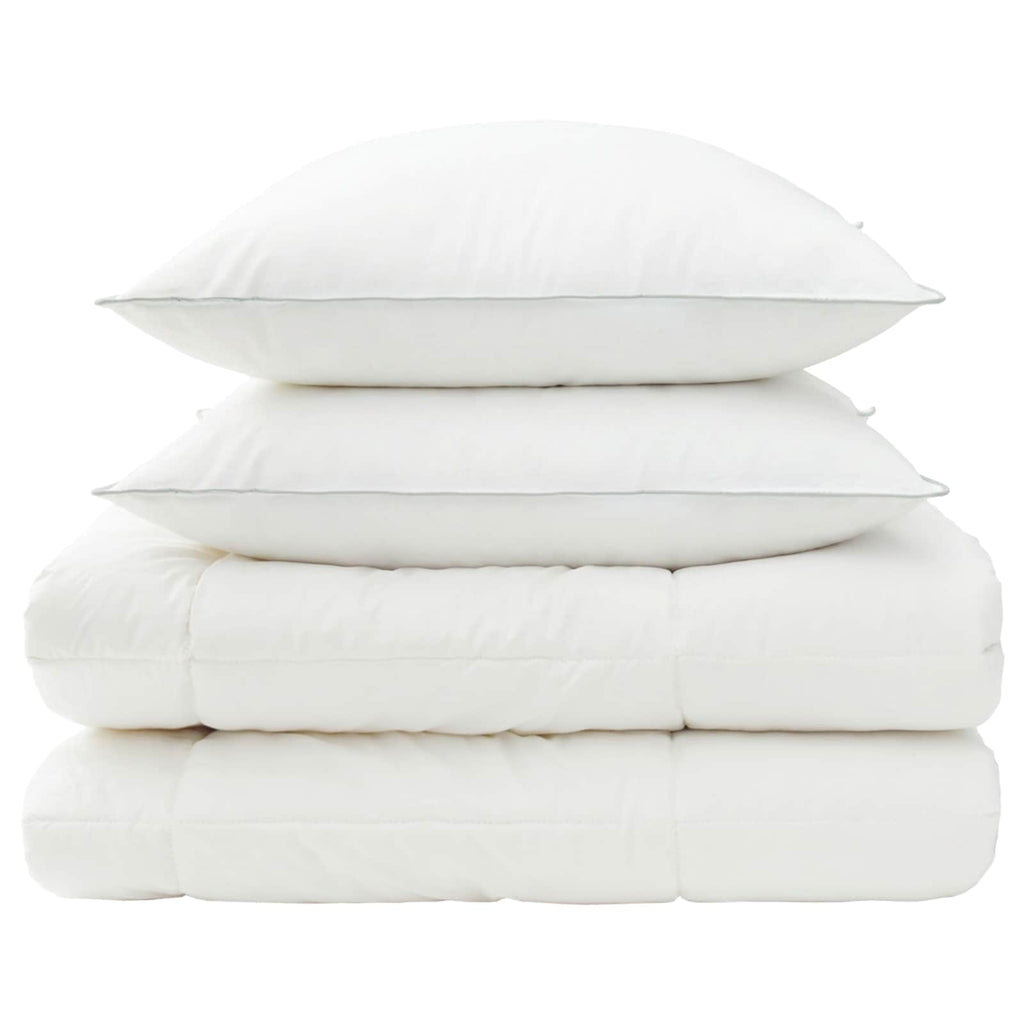 vidaXL Zestaw kołdry i poduszek 3 pcs 200x220 cm Zima 450 GSM Wełna