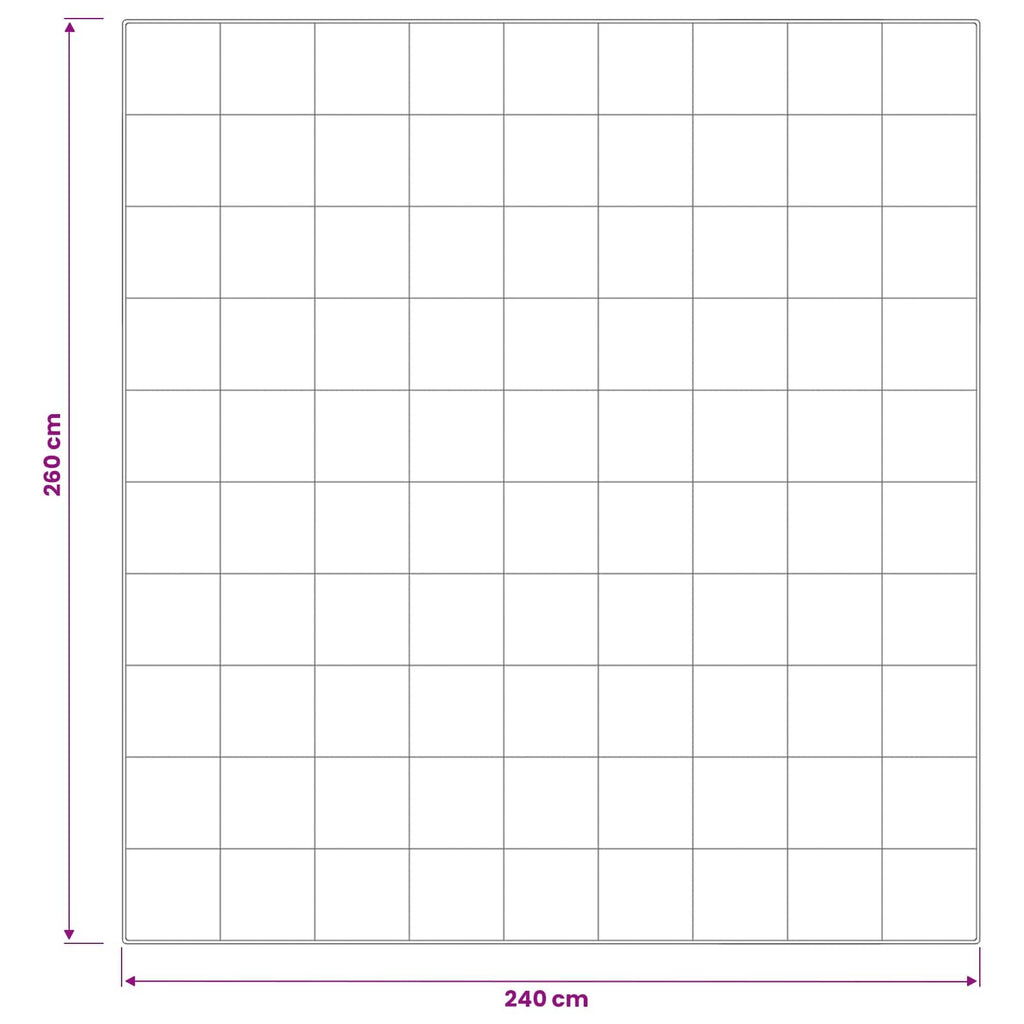 vidaXL Zestaw kołdry i poduszek 3 pcs 240x260 cm Zima 450 GSM Wełna