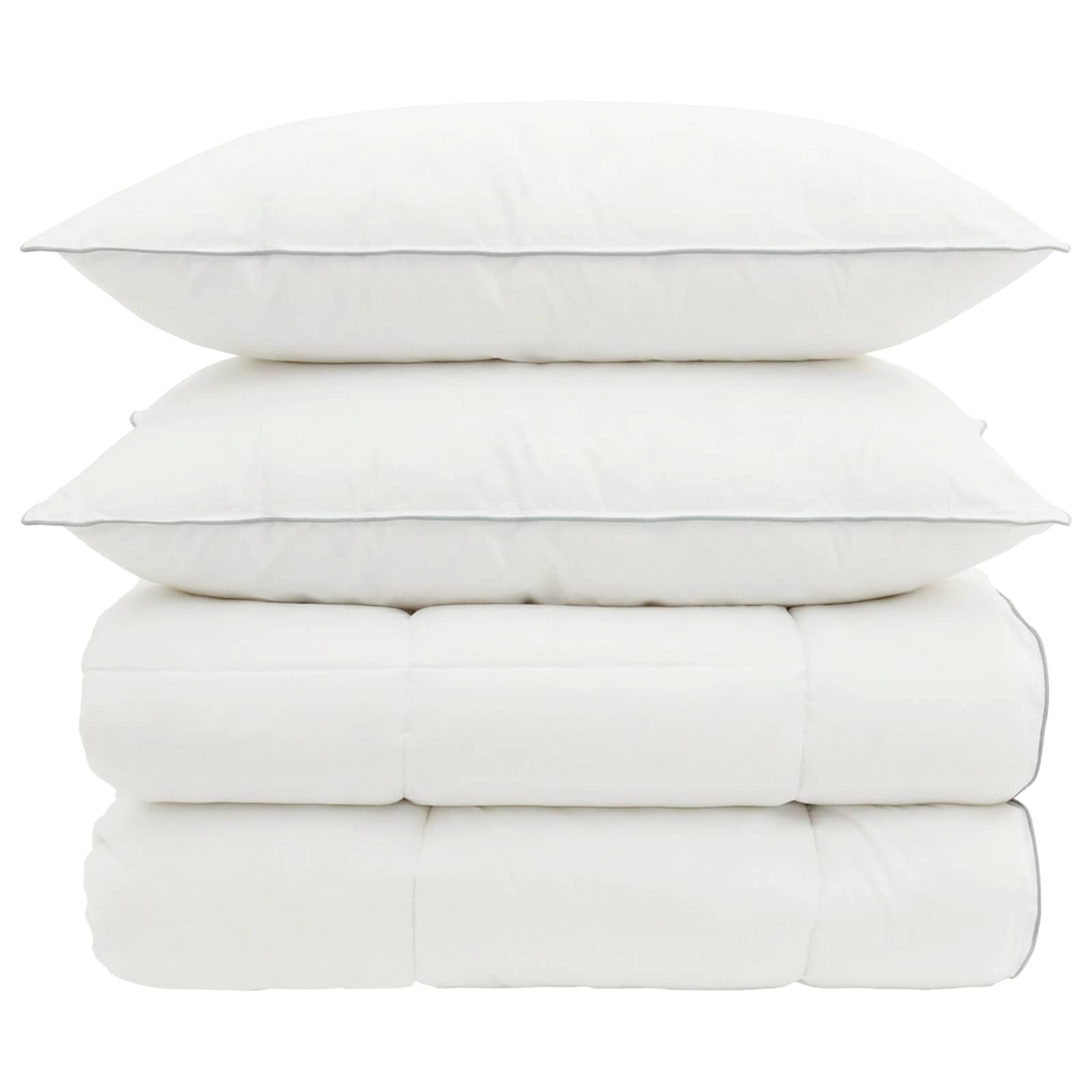vidaXL Zestaw kołdry i poduszek 3 pcs 200x240 cm 4 pory roku Wełna