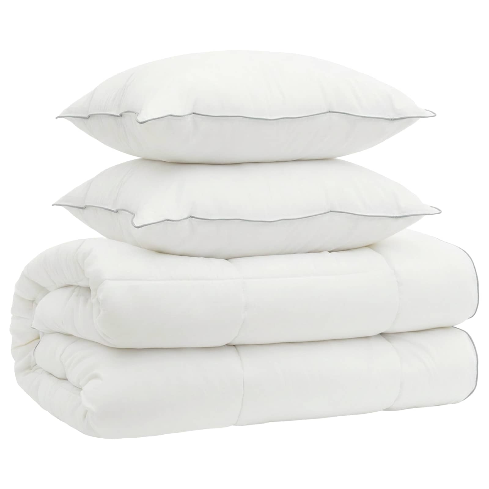 vidaXL Zestaw kołdry i poduszek 3 pcs 155x220 cm 4 pory roku Wełna